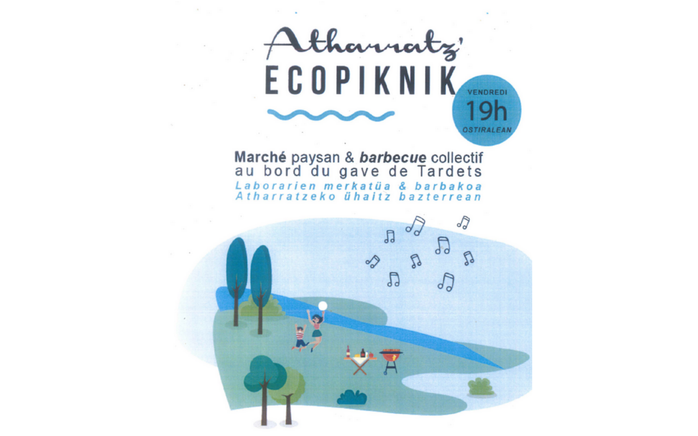 Ecopiknik, marché paysan et barbecue collectif