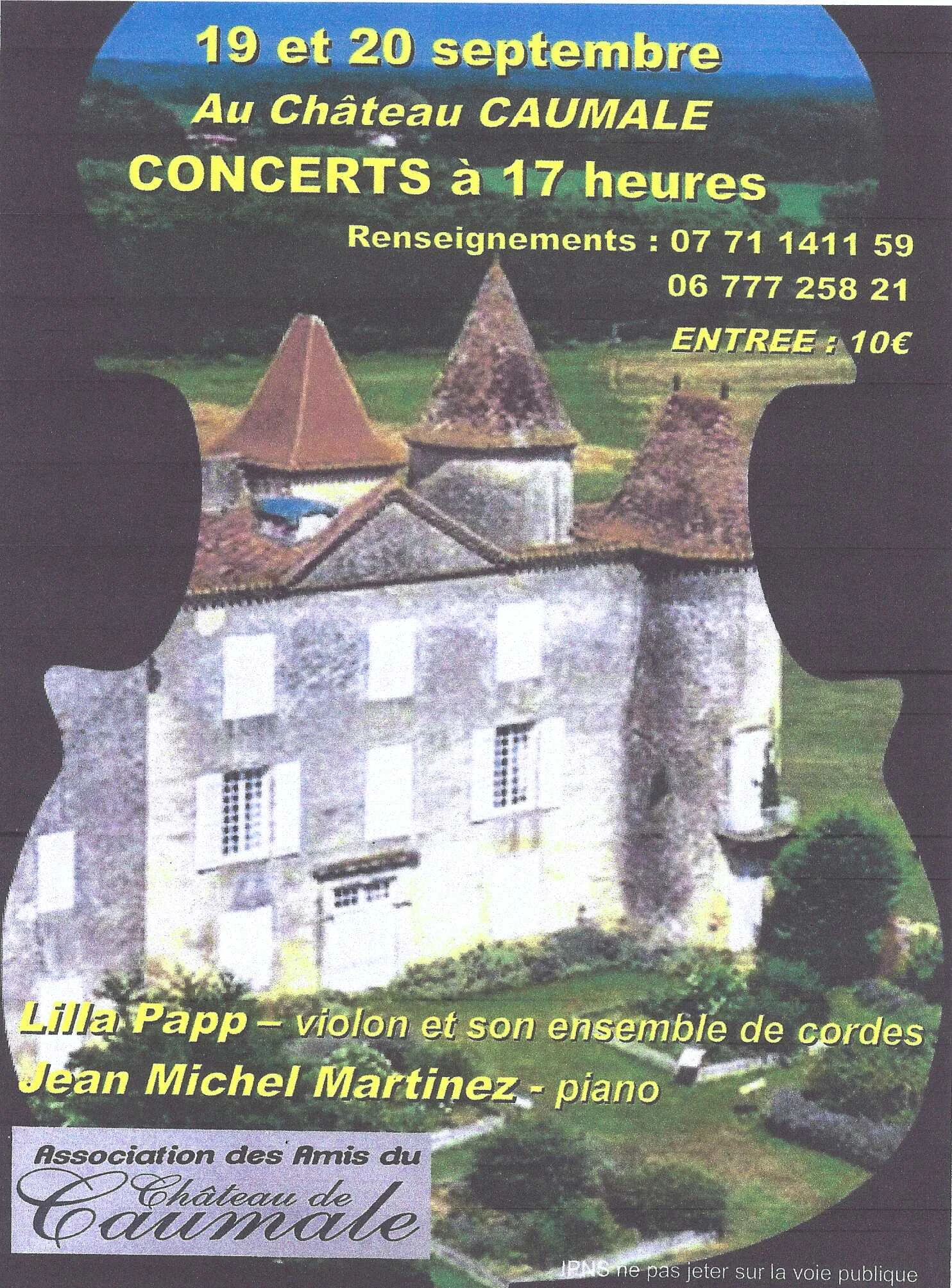 Concerts au Château de Caumale