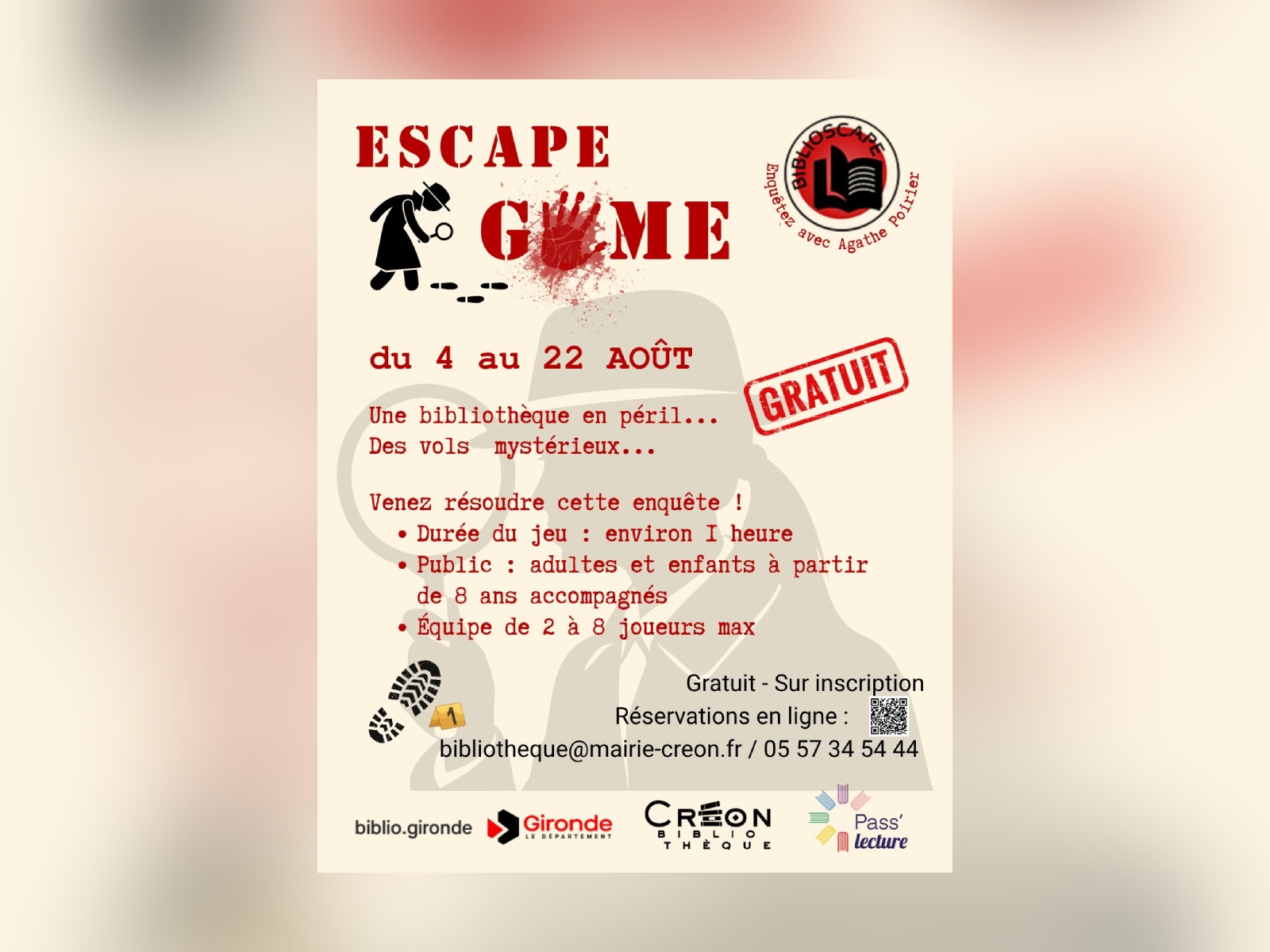 BiblioScape, l'escape game à l'ambiance de roman policier