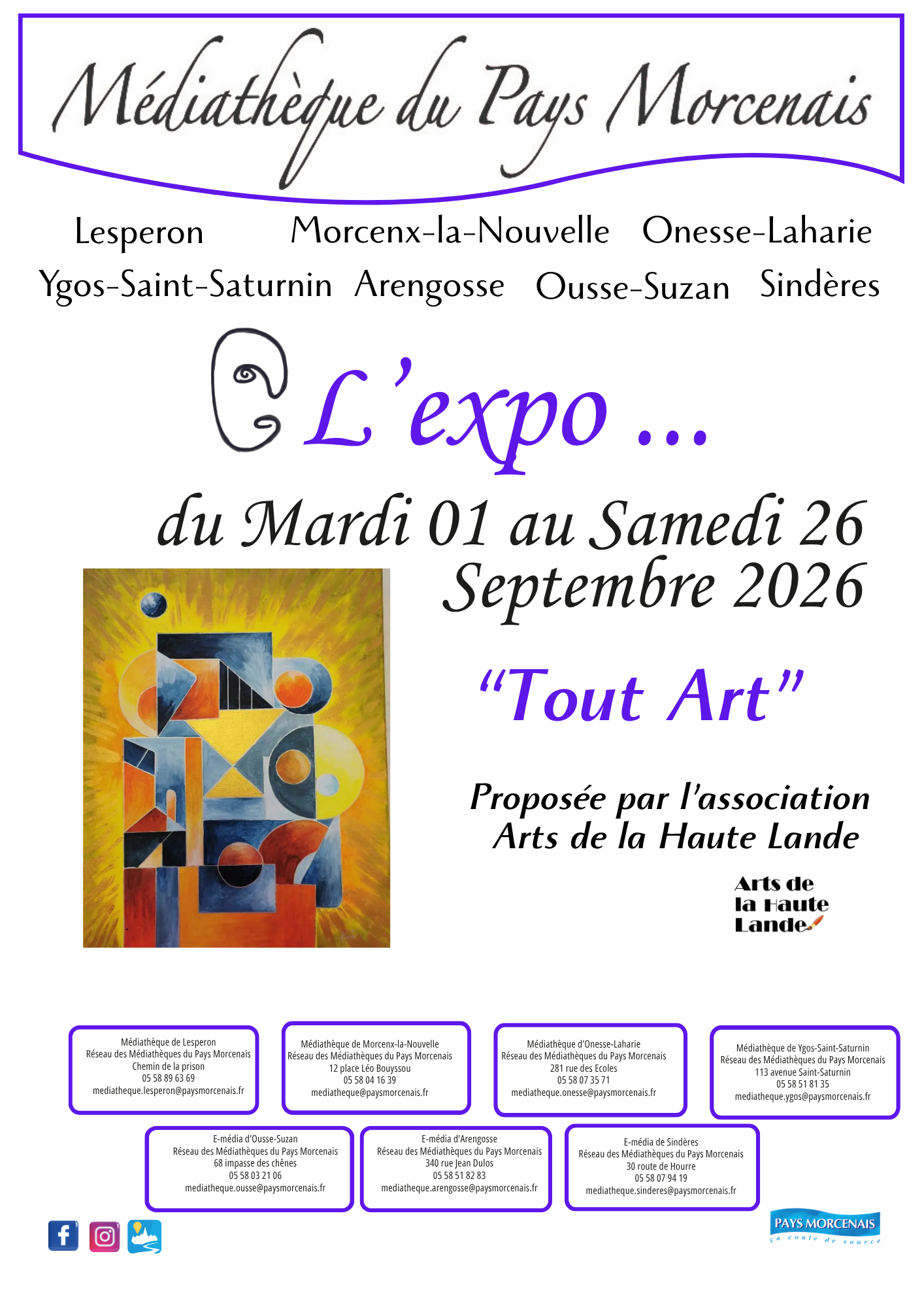 L'expo "Tout Art" - Arts de la Haute Lande - A ...