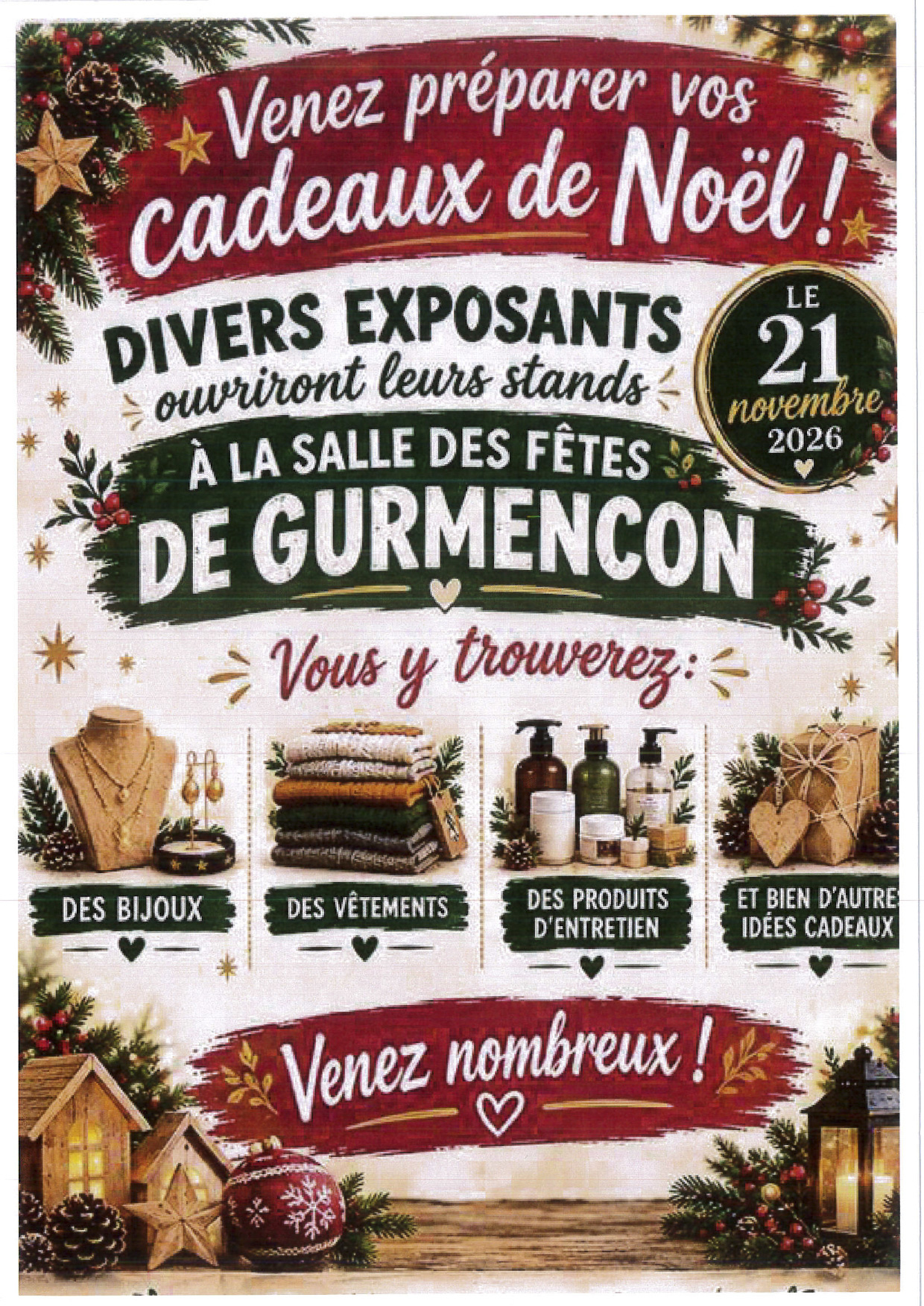 Venez préparer vos cadeaux de Noël
