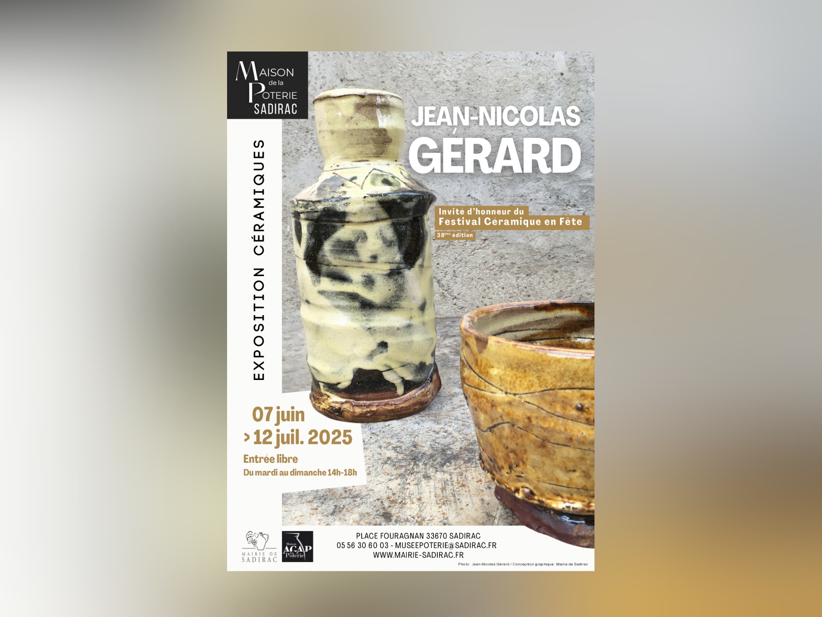 Exposition de céramiques de Jean-Nicolas Gérard