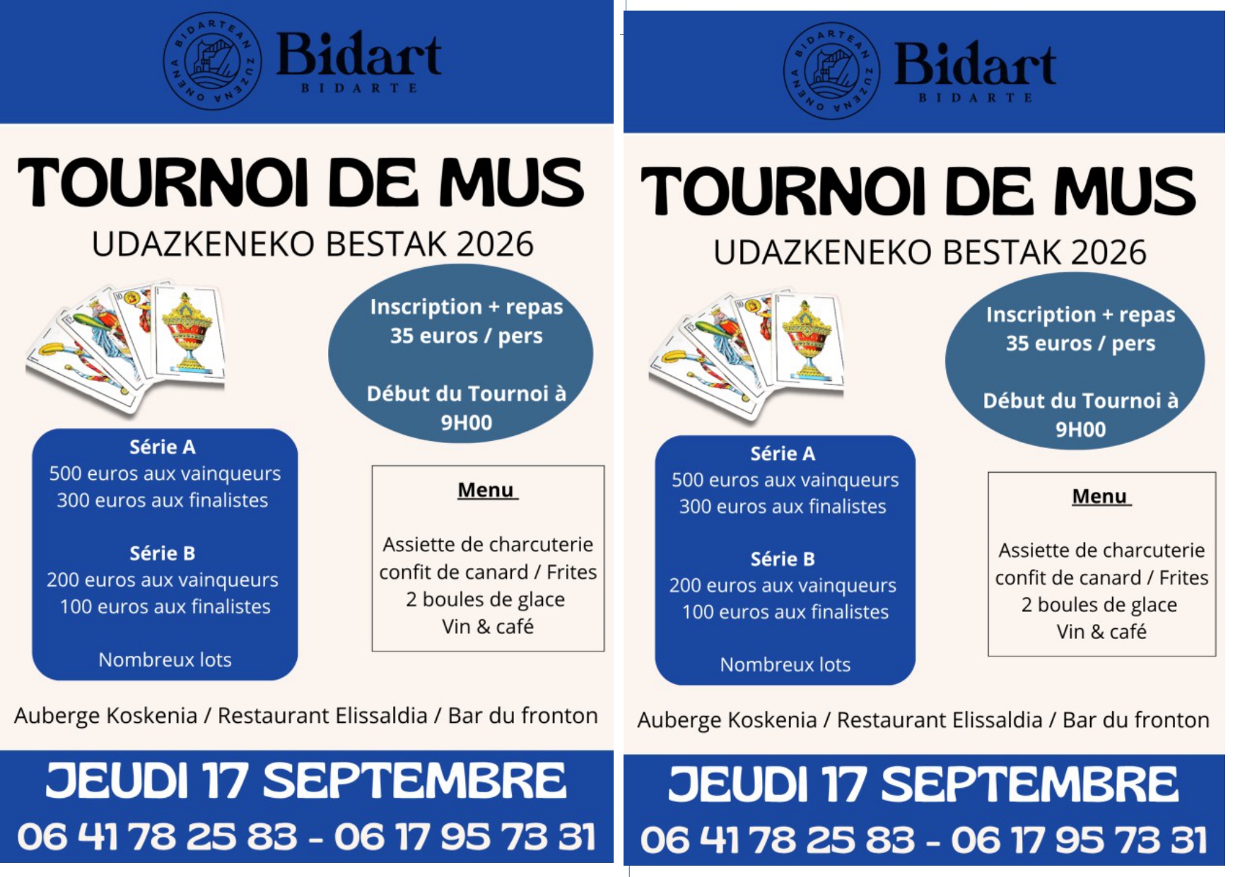 Udazkeneko Bestak - Fêtes d'Automne - Tournoi  ...
