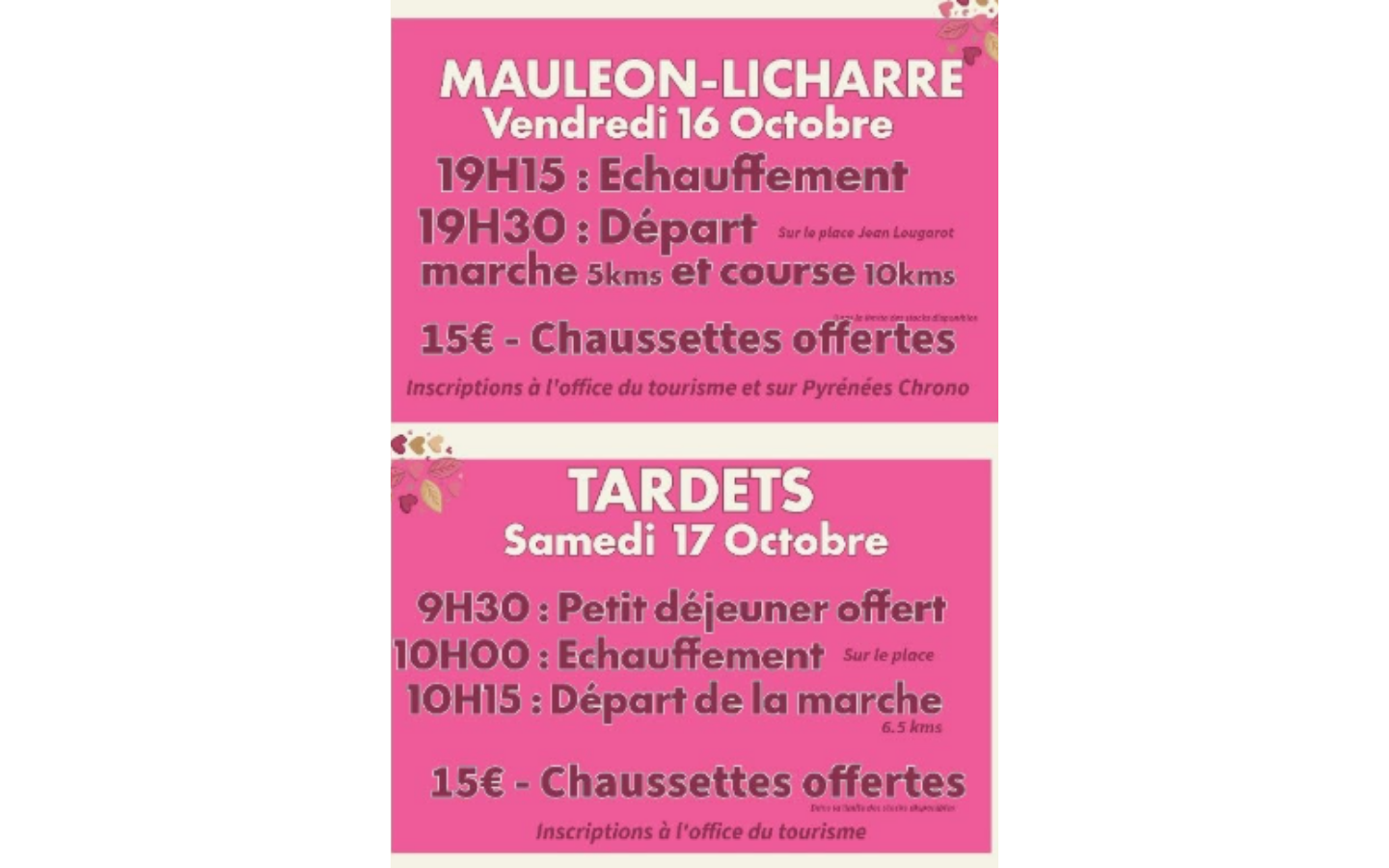 Octobre rose : marche et course au profit de la lutte contre le cancer du sein