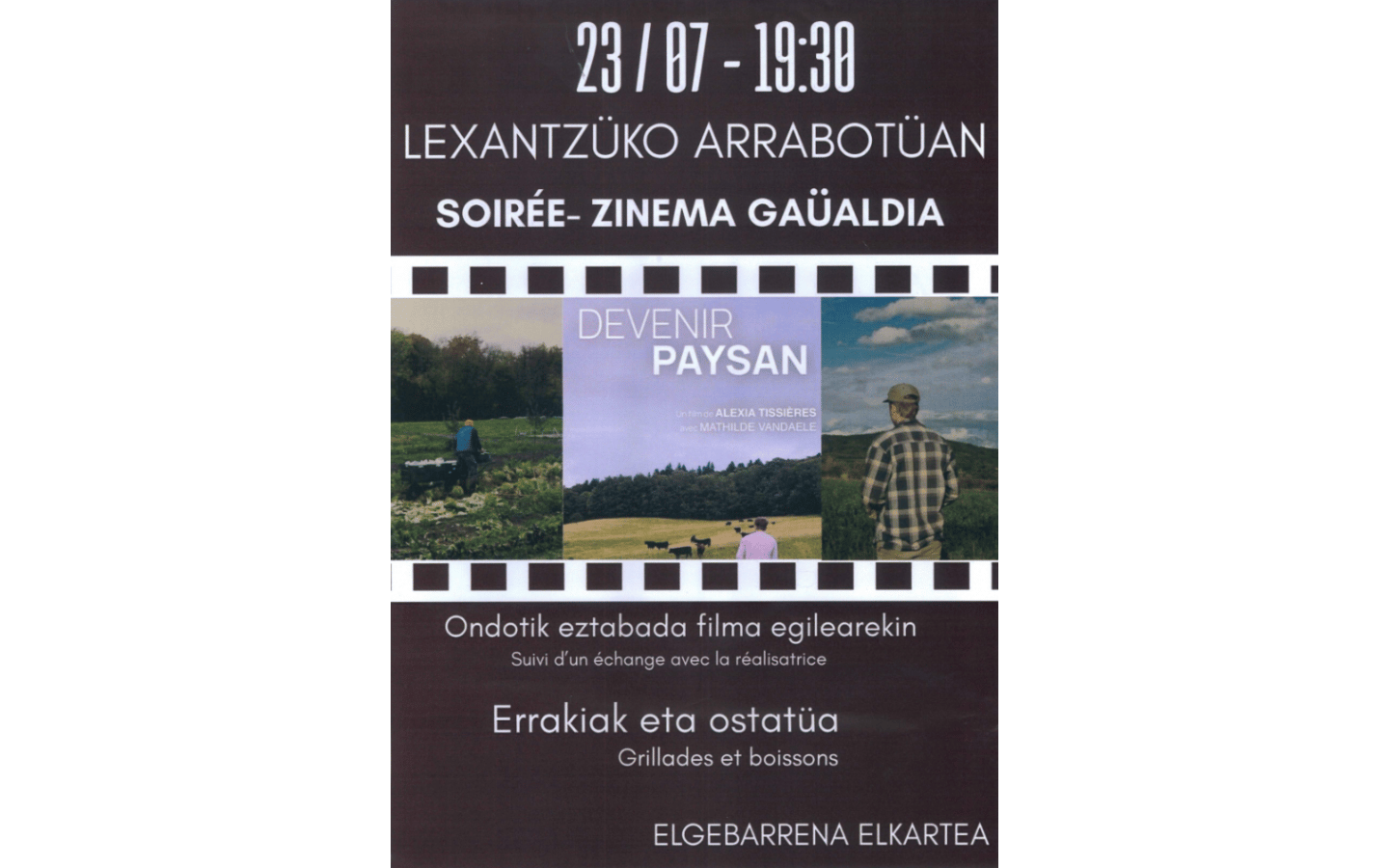 Soirée cinéma "Devenir paysan"