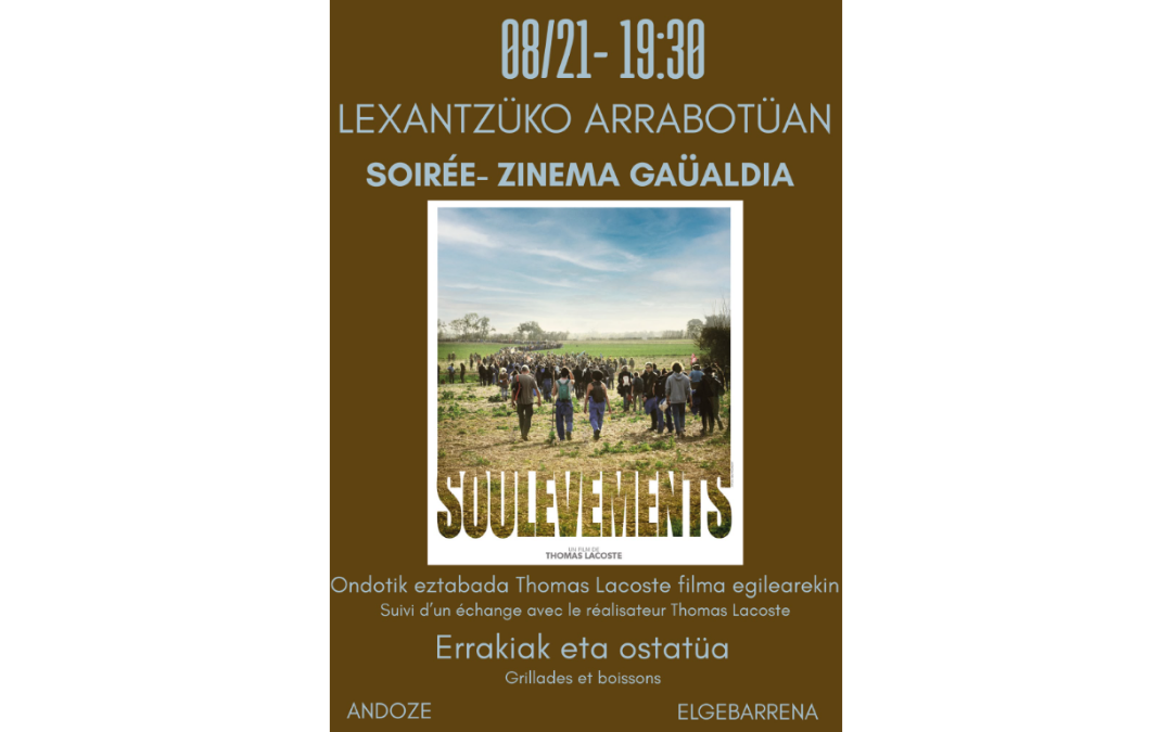 Soirée cinéma "Soulèvements"
