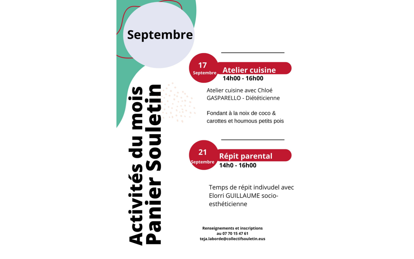 Atelier répit parental