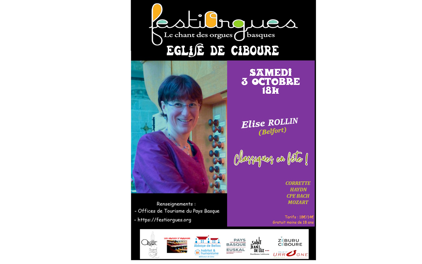 Festiorgues : Récital d'orgue - Classique en f ...