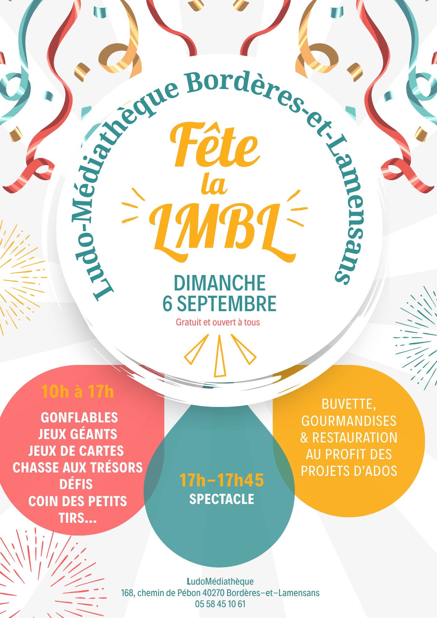 Fête de la Ludomédiathèque de Bordères et Lame ...