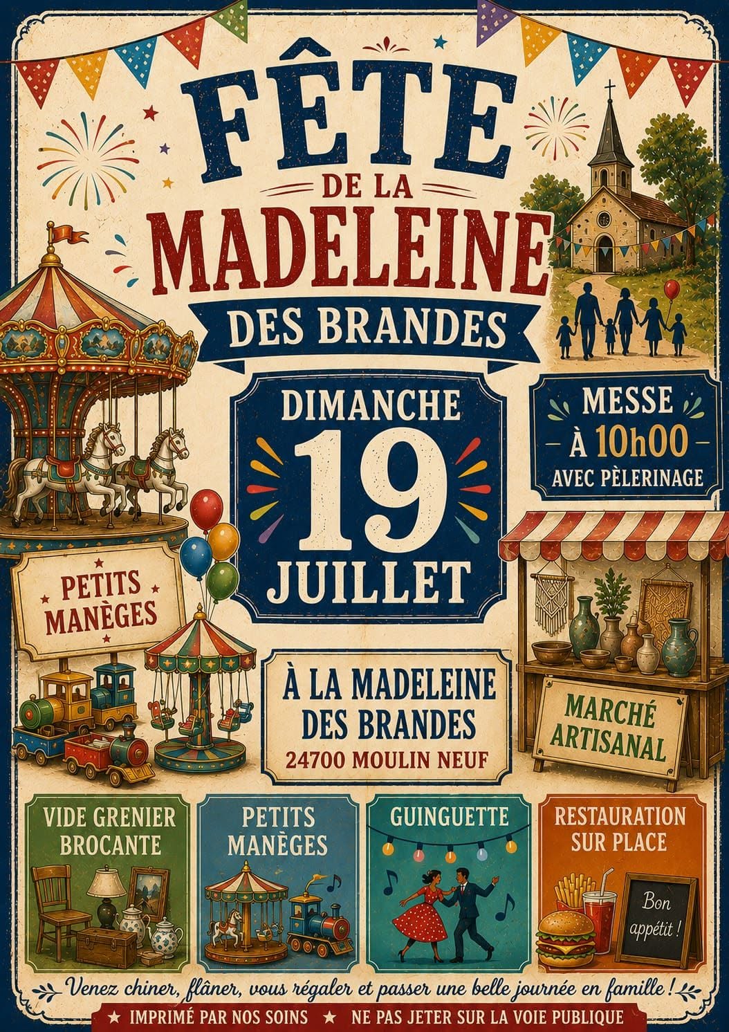 Fête à la Madeleine des Brandes