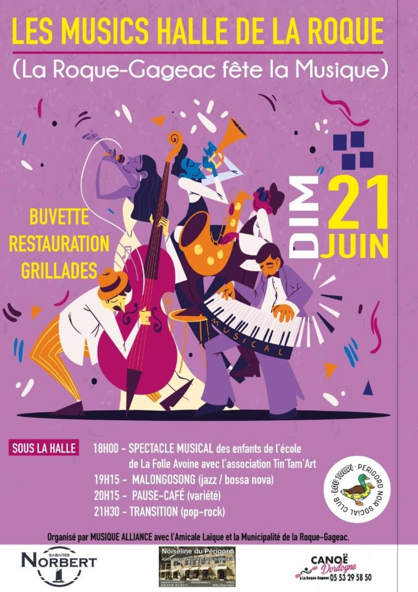 Les Muscics Halle de La Roque - Fête de la Musique
