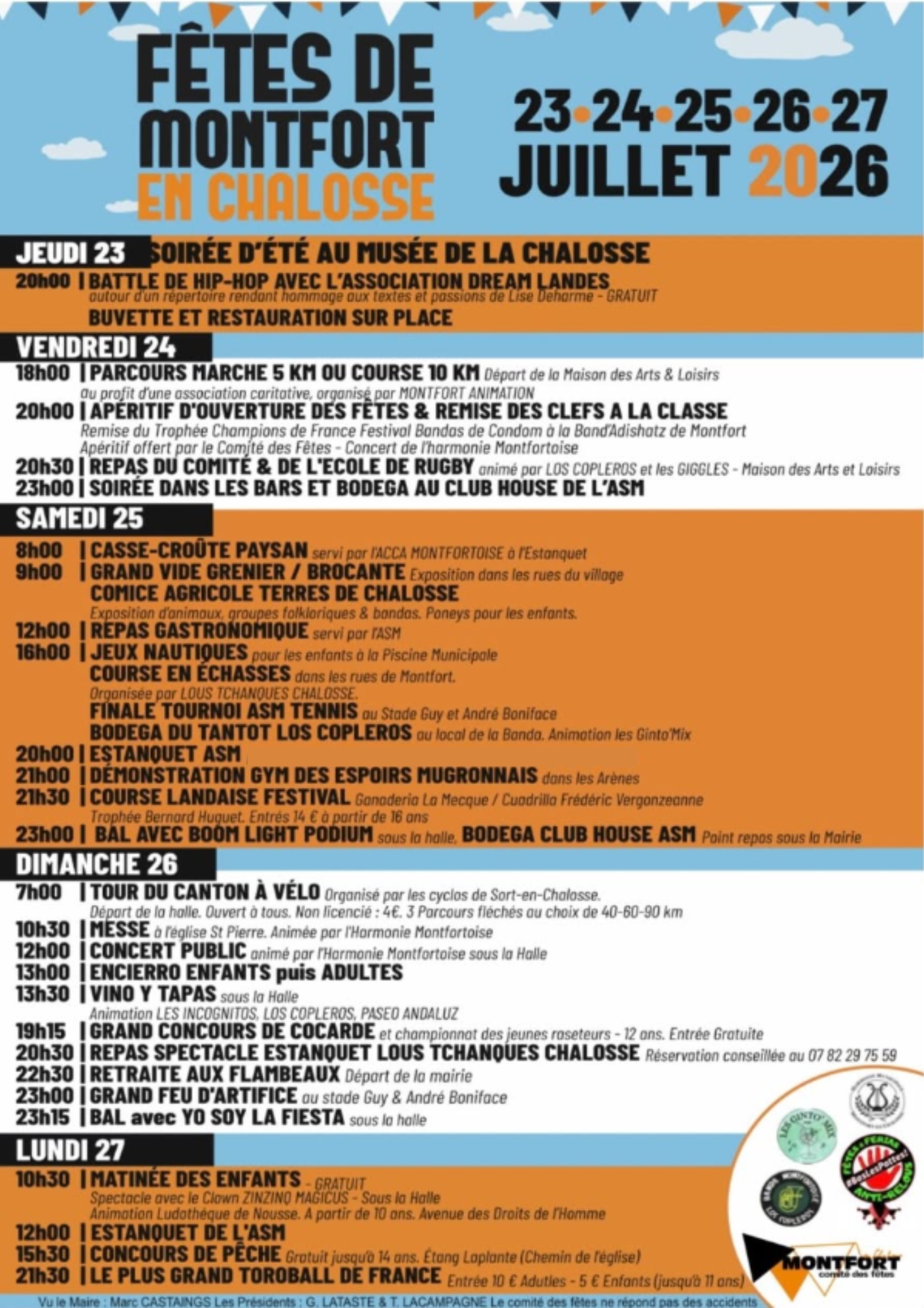 Fêtes locales de Montfort-en-Chalosse