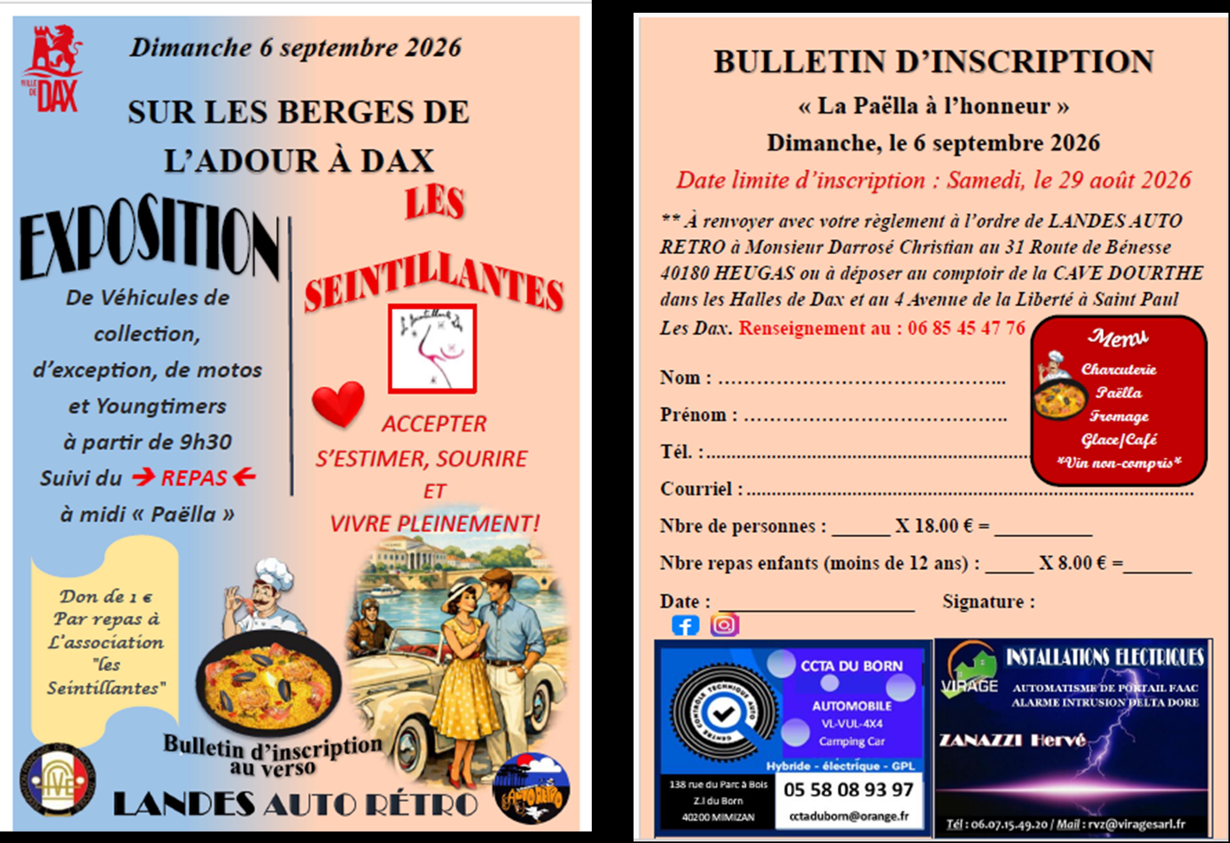 Exposition de voitures et motos anciennes