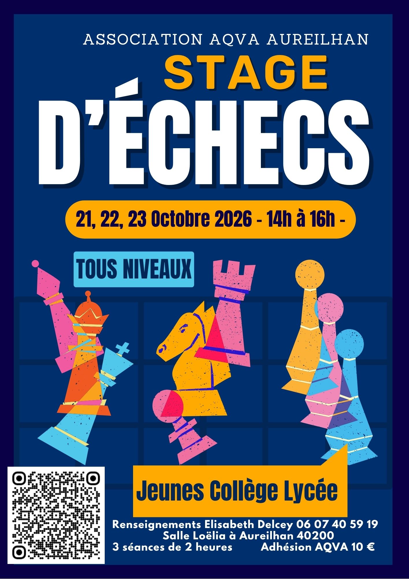 Stage de jeux d'échecs