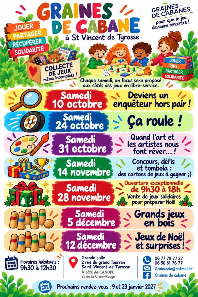 Jeux en Famille et dons de jeux 