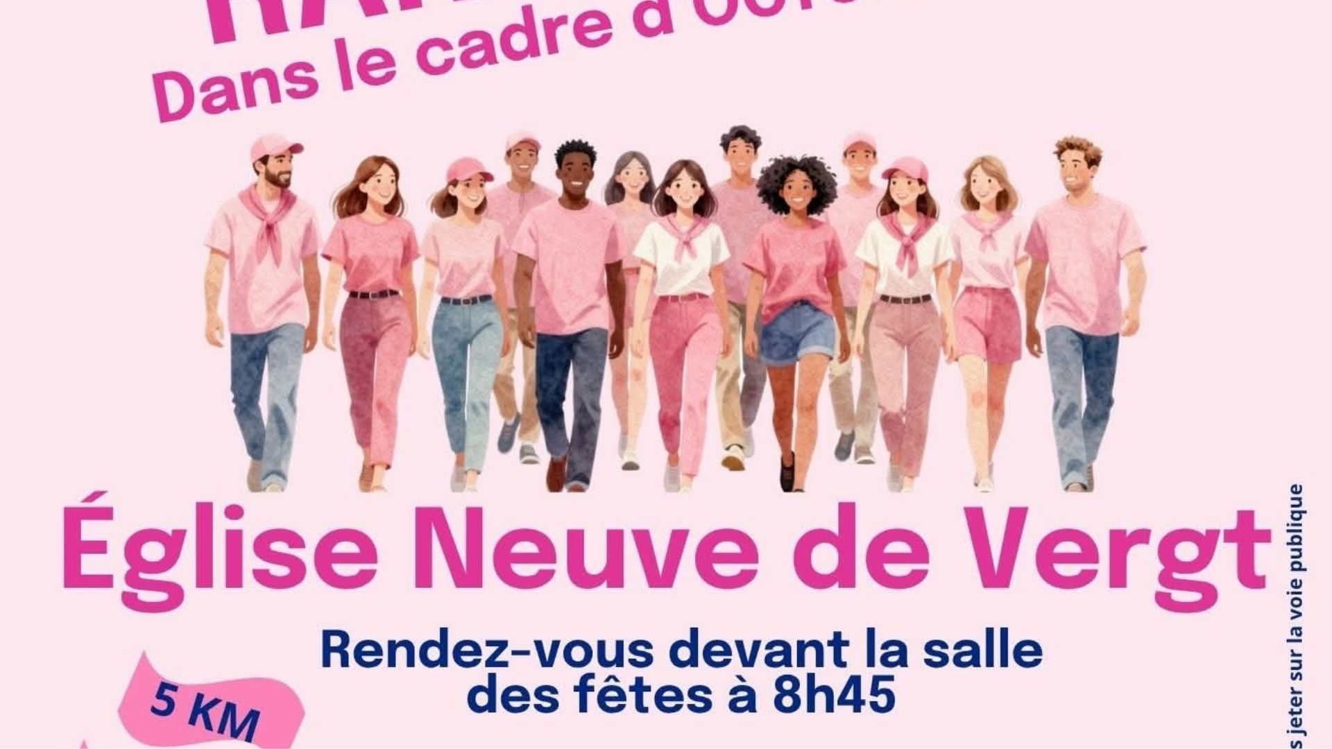 Randonnée - octobre rose