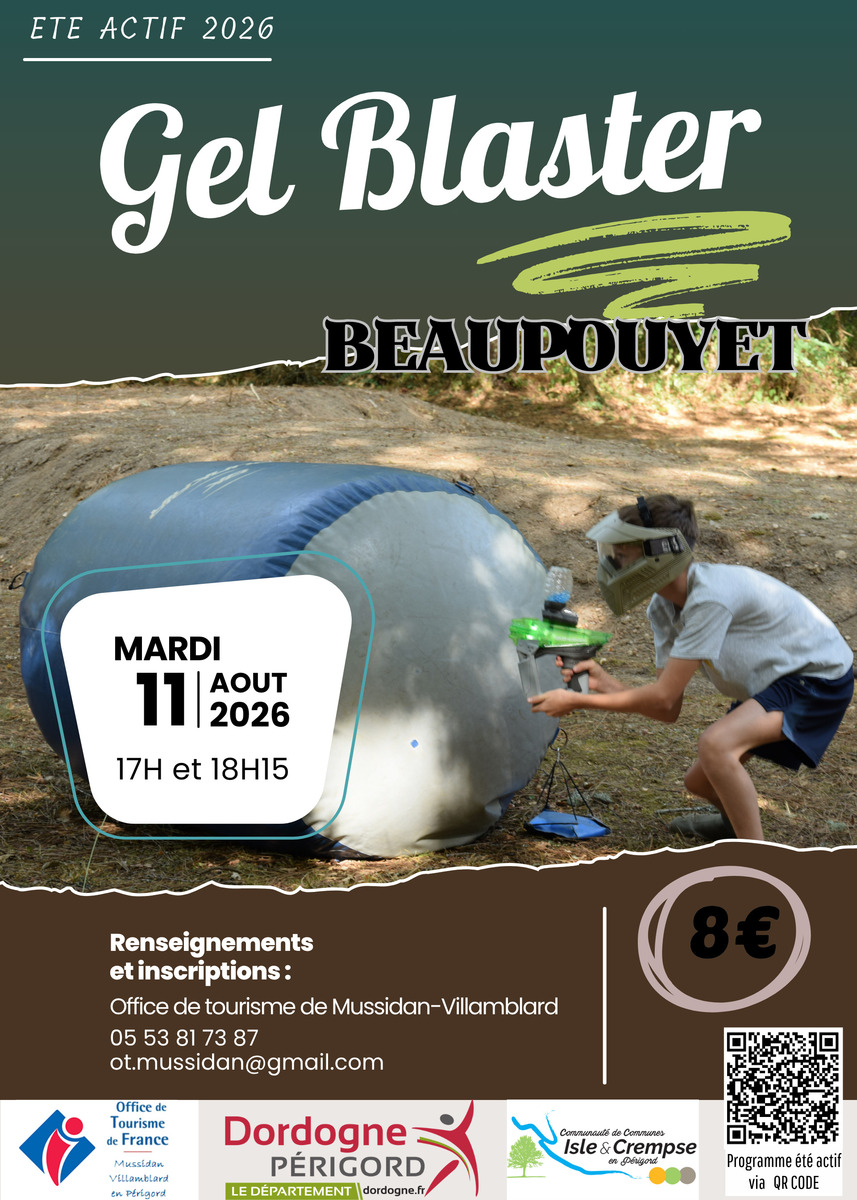 Eté actif : Gel Blaster (Paintball)