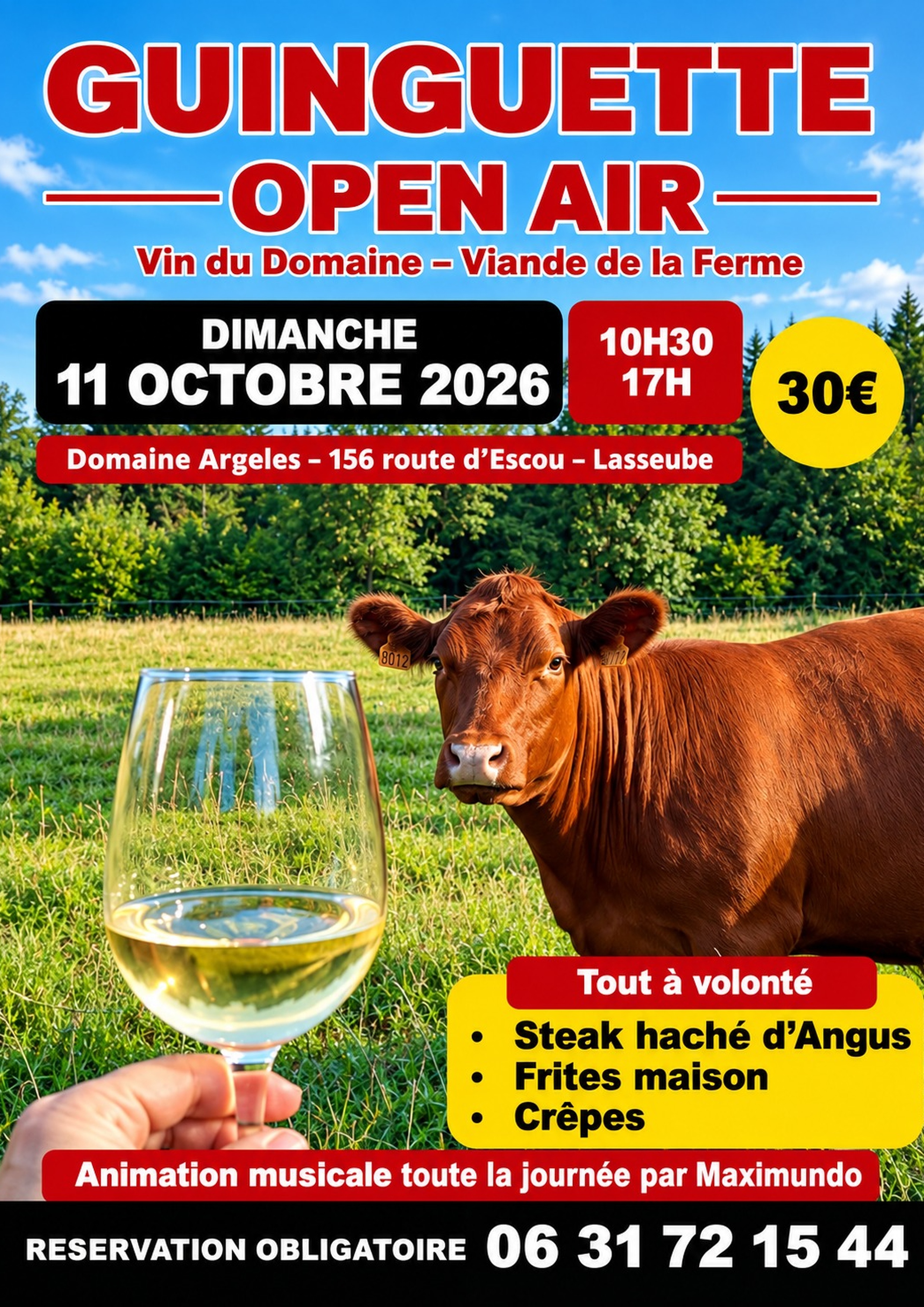 Guinguette de producteurs, viticole et bovin