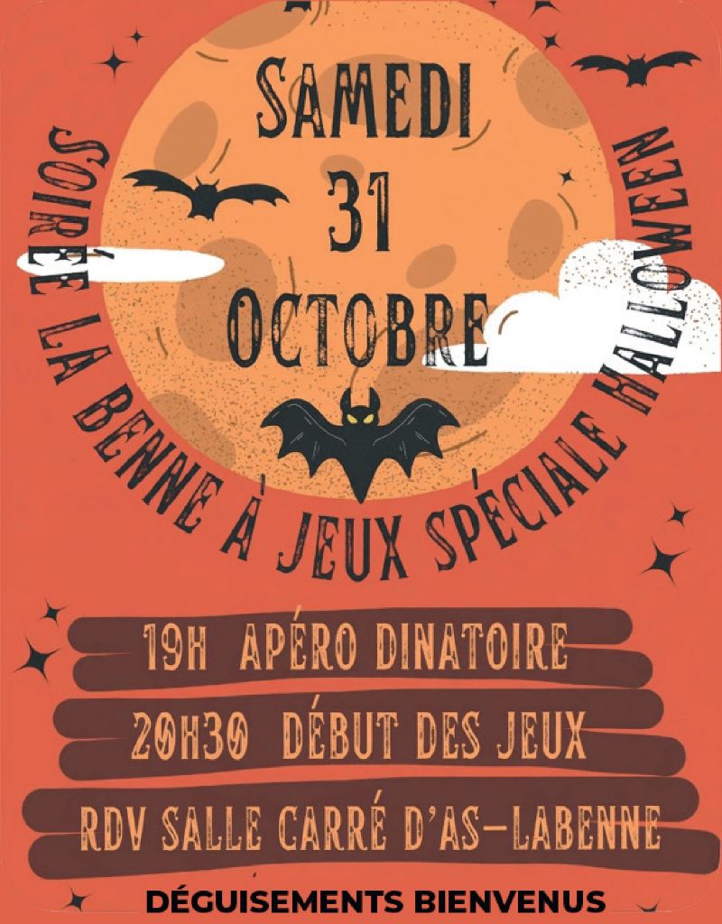 Soirée spécial Halloween à La Benne à Jeux