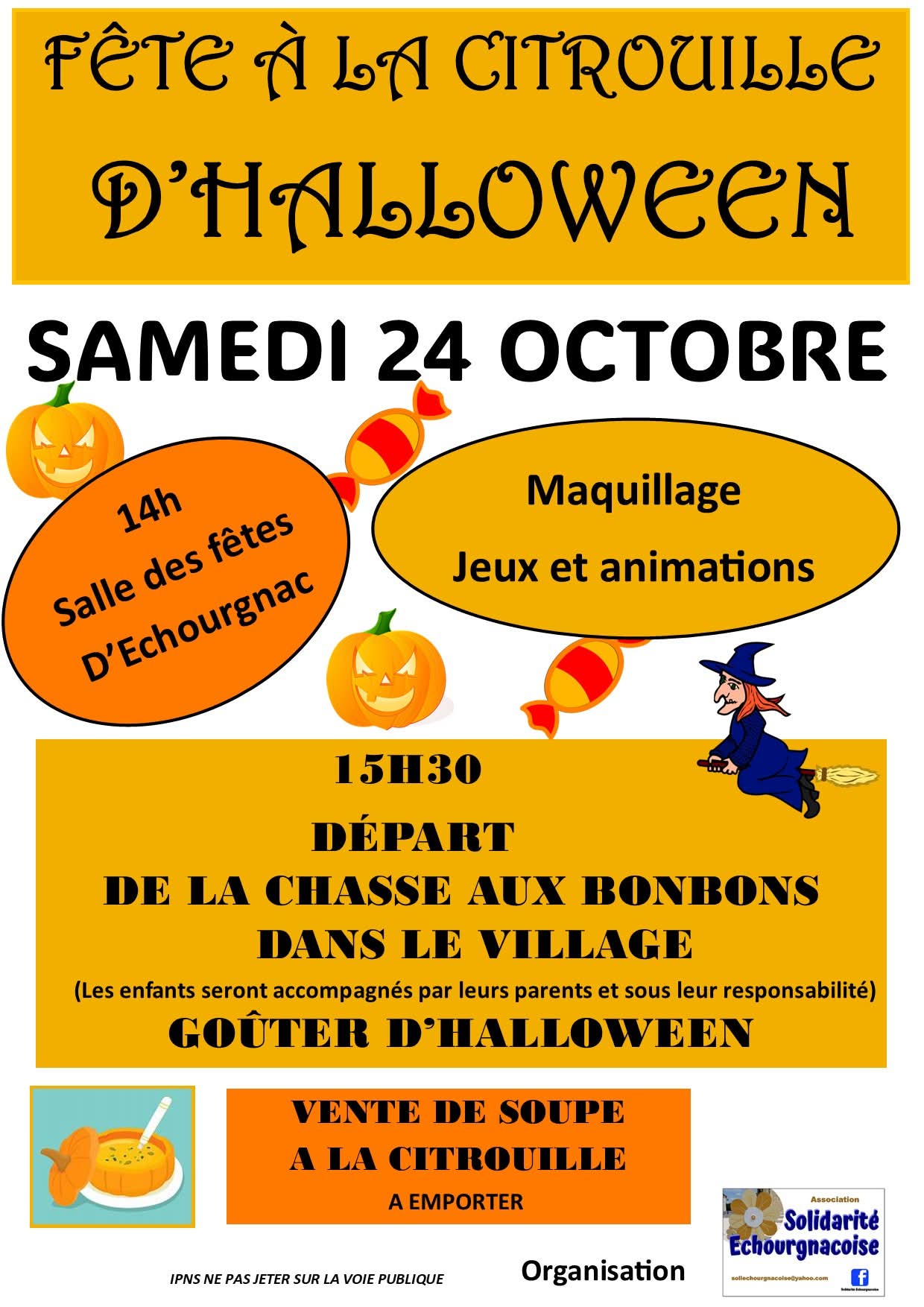 Fête à la citrouille d'Halloween