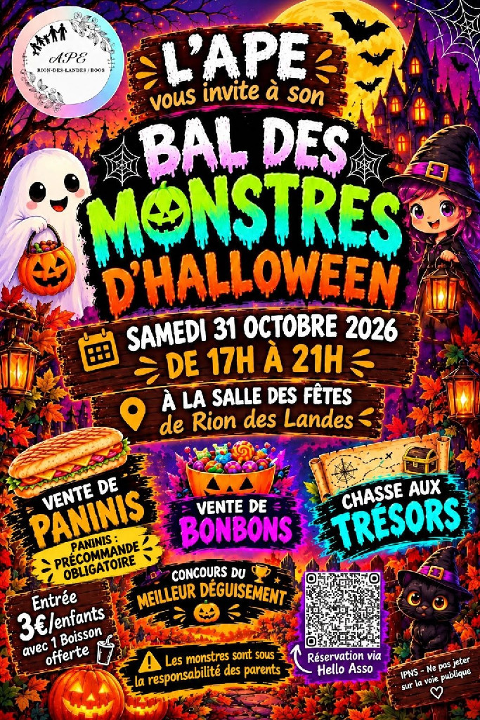 Rion des Landes fête Halloween