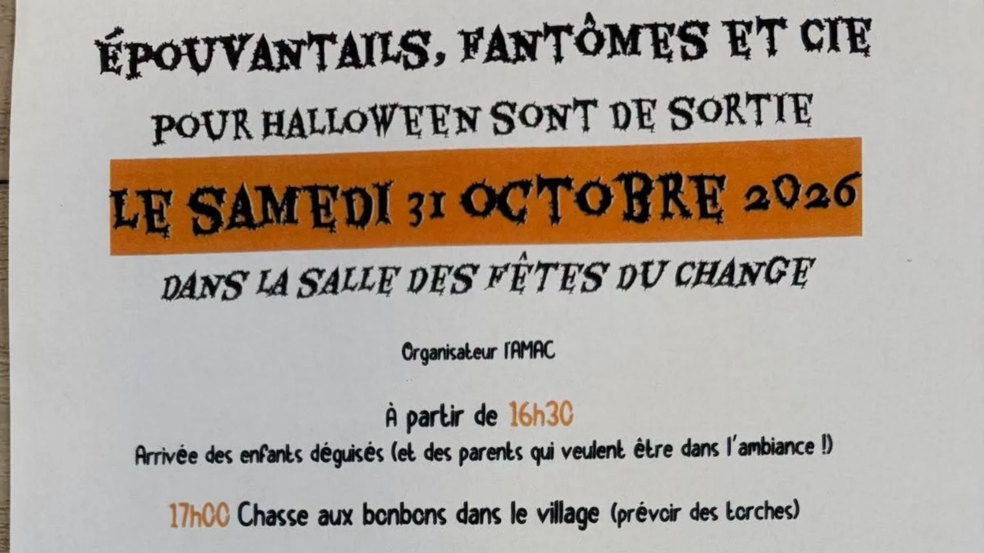 Epouvantails, fantômes et Cie sont de sortie pour l'occasion