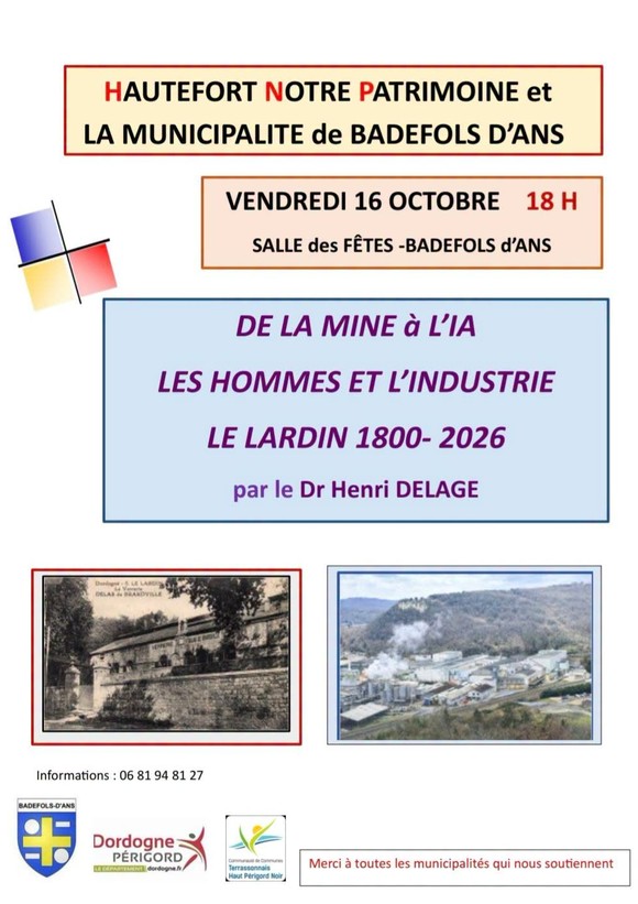 Conférence sur l'histoire industrielle du Lardin