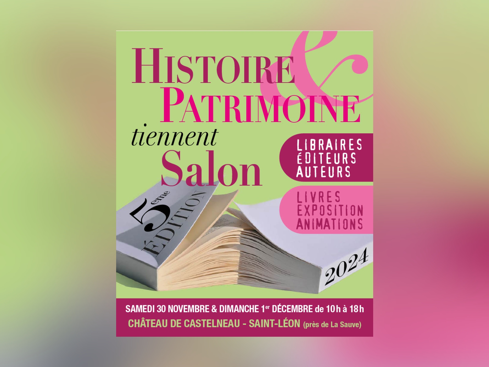 Histoire & Patrimoine tiennent Salon - 5e édition