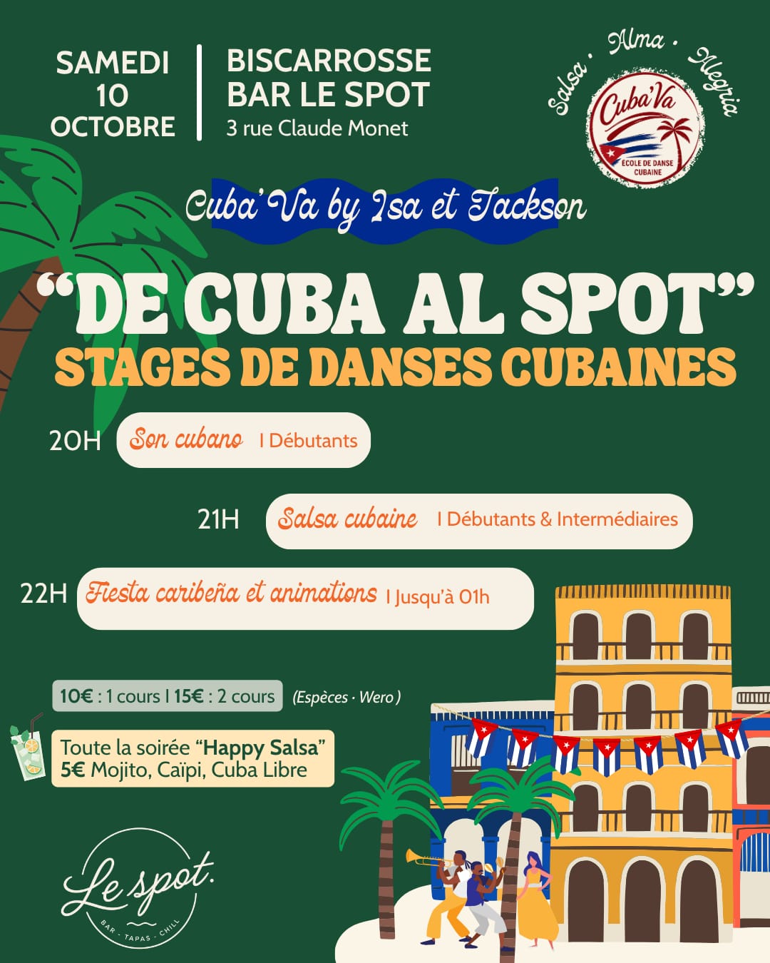 Stages de danse cubaine