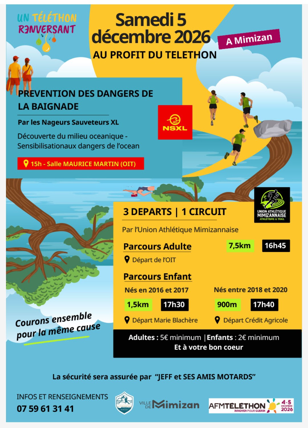 Activités au profit du Téléthon 