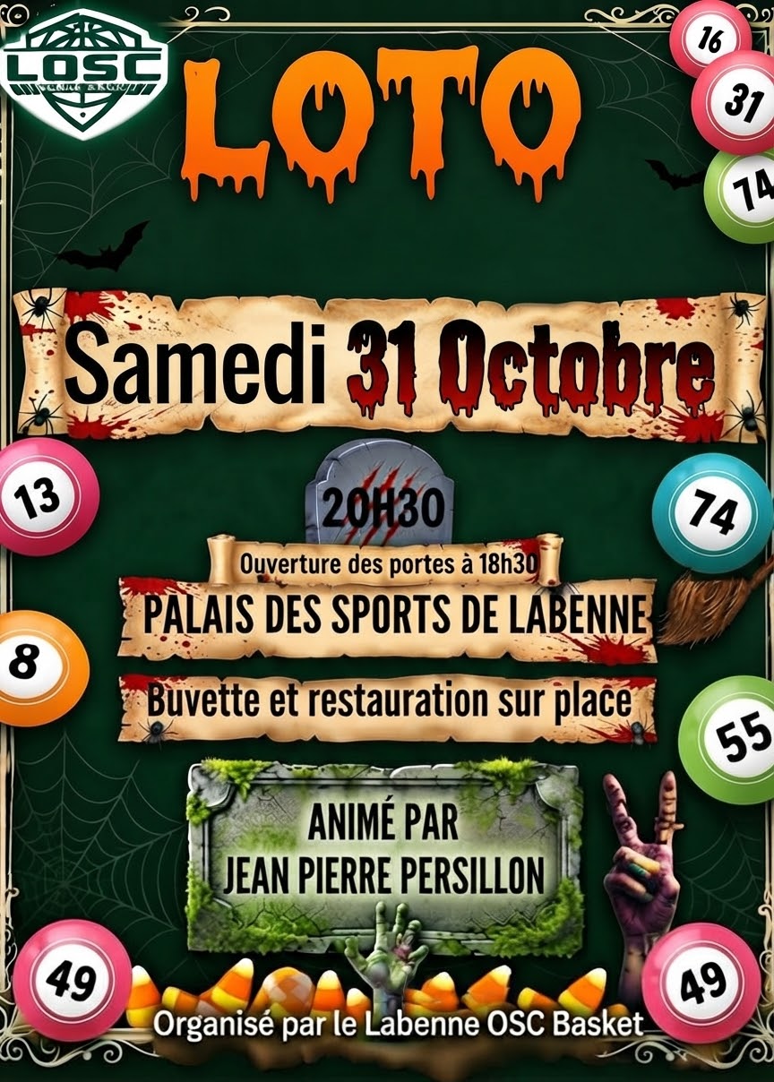 Grand loto Bingo du Labenne Basket