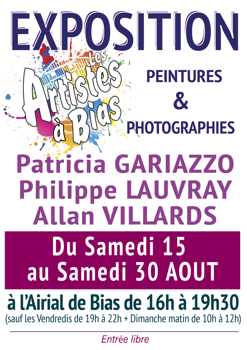 Exposition de peintures et de photographies