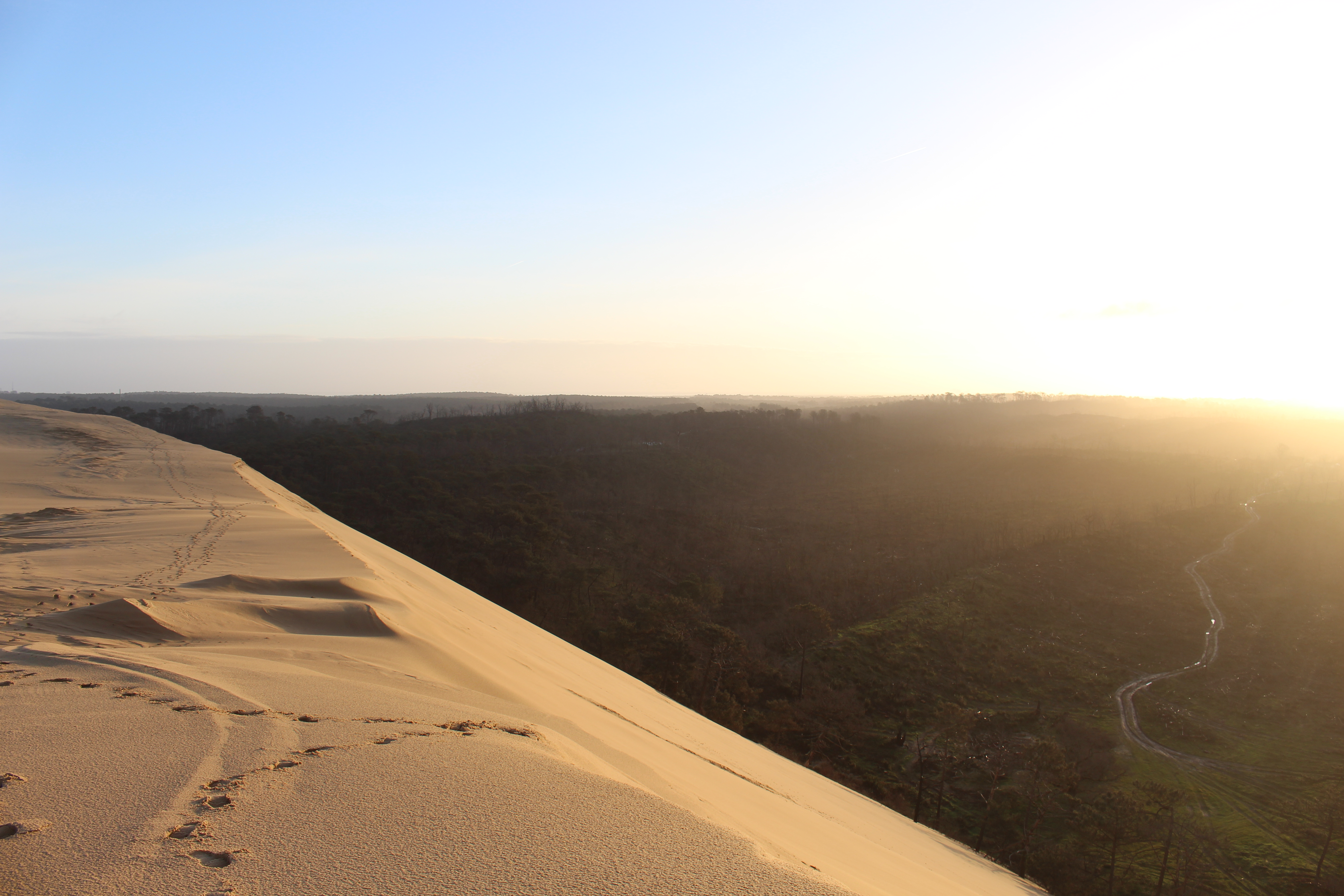 Randonnée sur la Dune du Pilat au lever du soleil