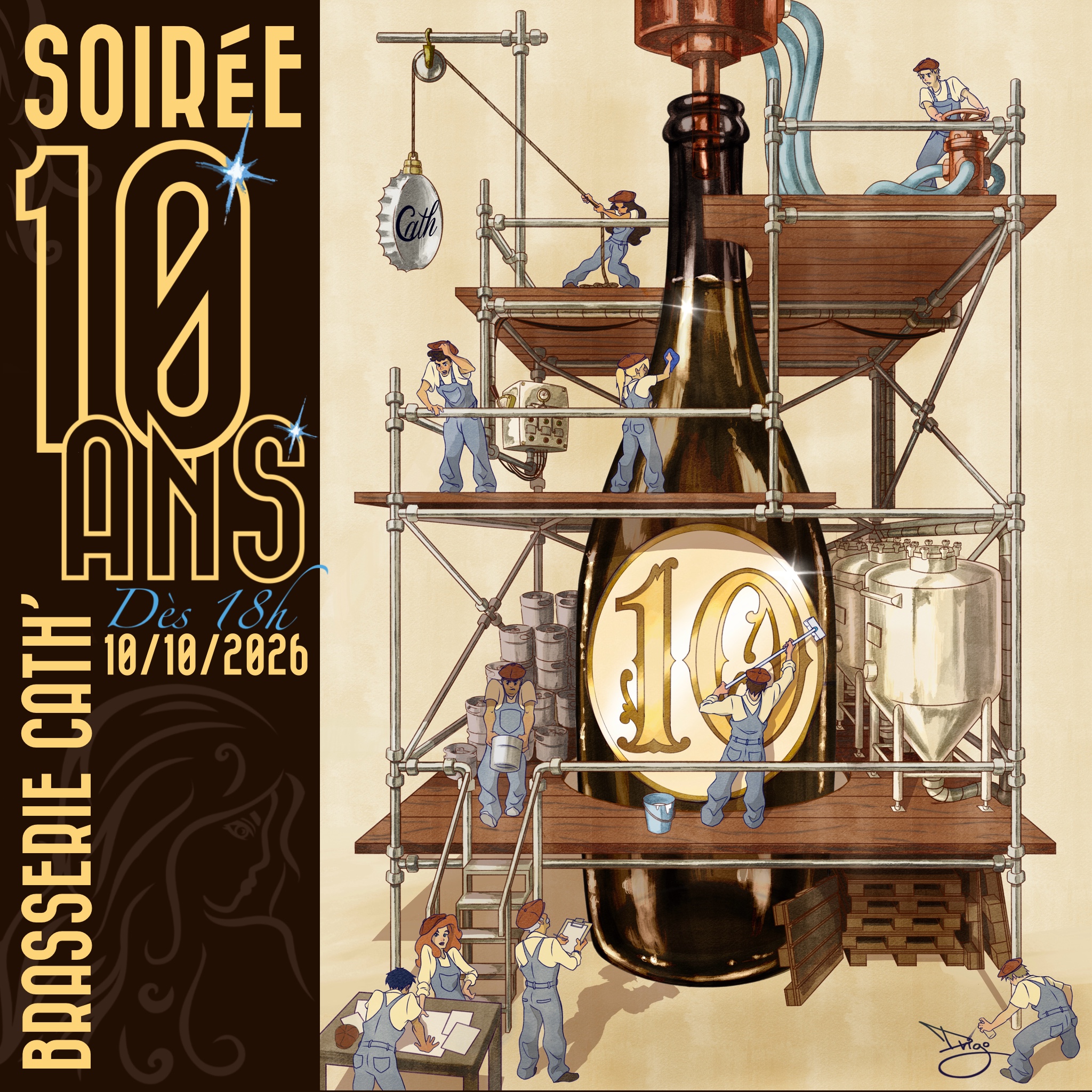 Soirée des 10 ans de la Brasserie Cath’