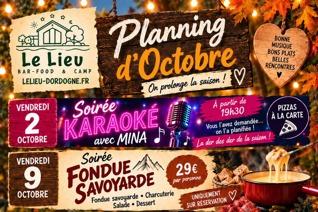Soirée festive à  "Le Lieu"