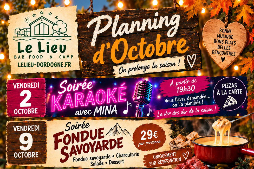 Soirée festive à "Le Lieu"