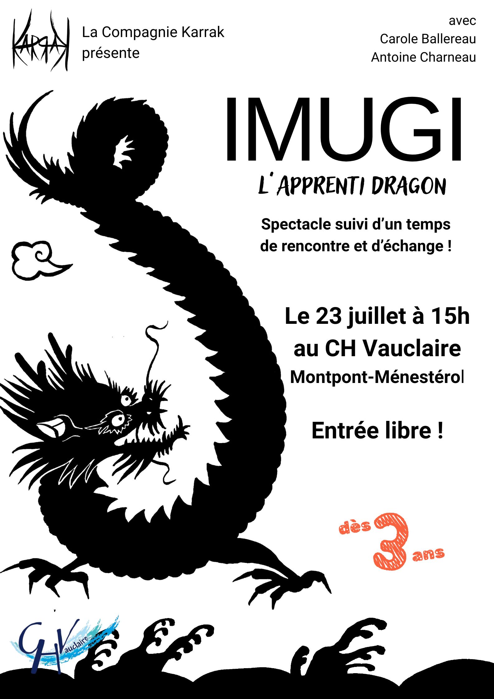 Spectacle Imugi - l'apprenti dragon