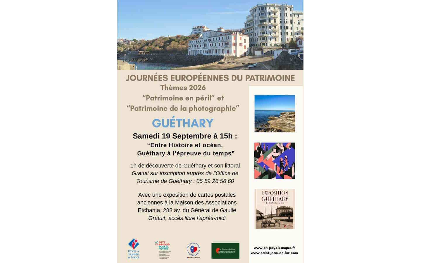 Journées Européennes du Patrimoine : Entre histoire et océan, Guéthary à l'épreuve du temps