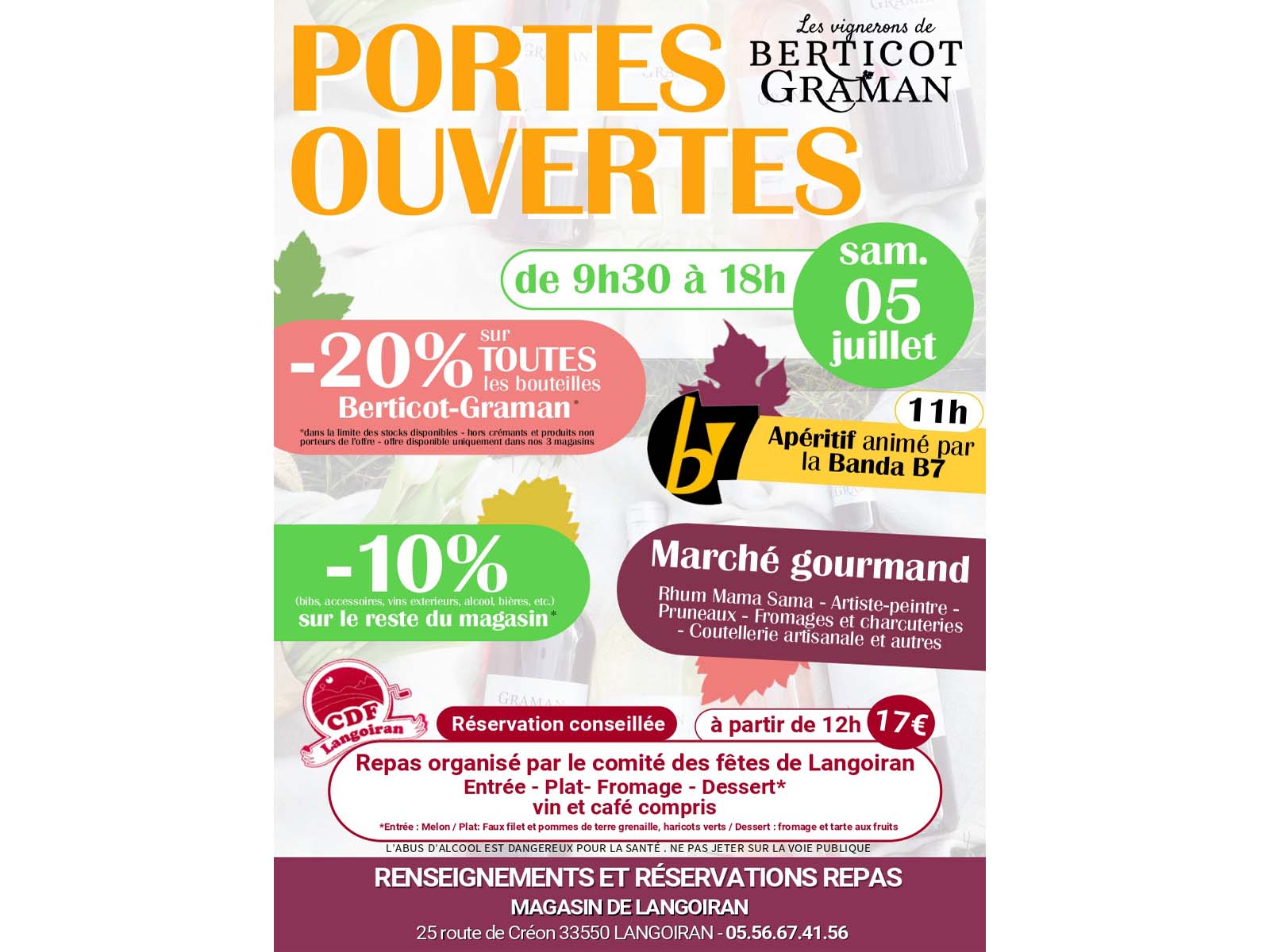 Journée Portes Ouvertes au Cellier de Graman - Les vignerons de Berticot-Graman