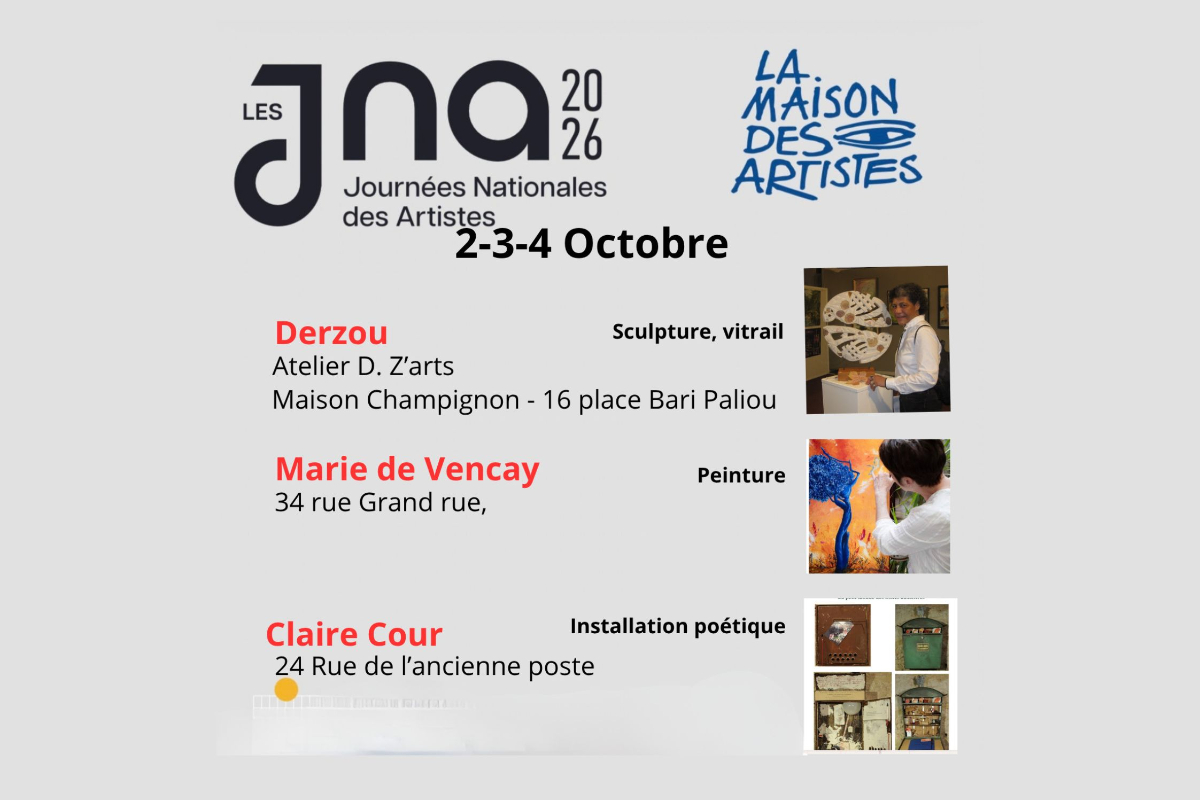 Les Journées Nationales des Artistes | La Maison des Artistes