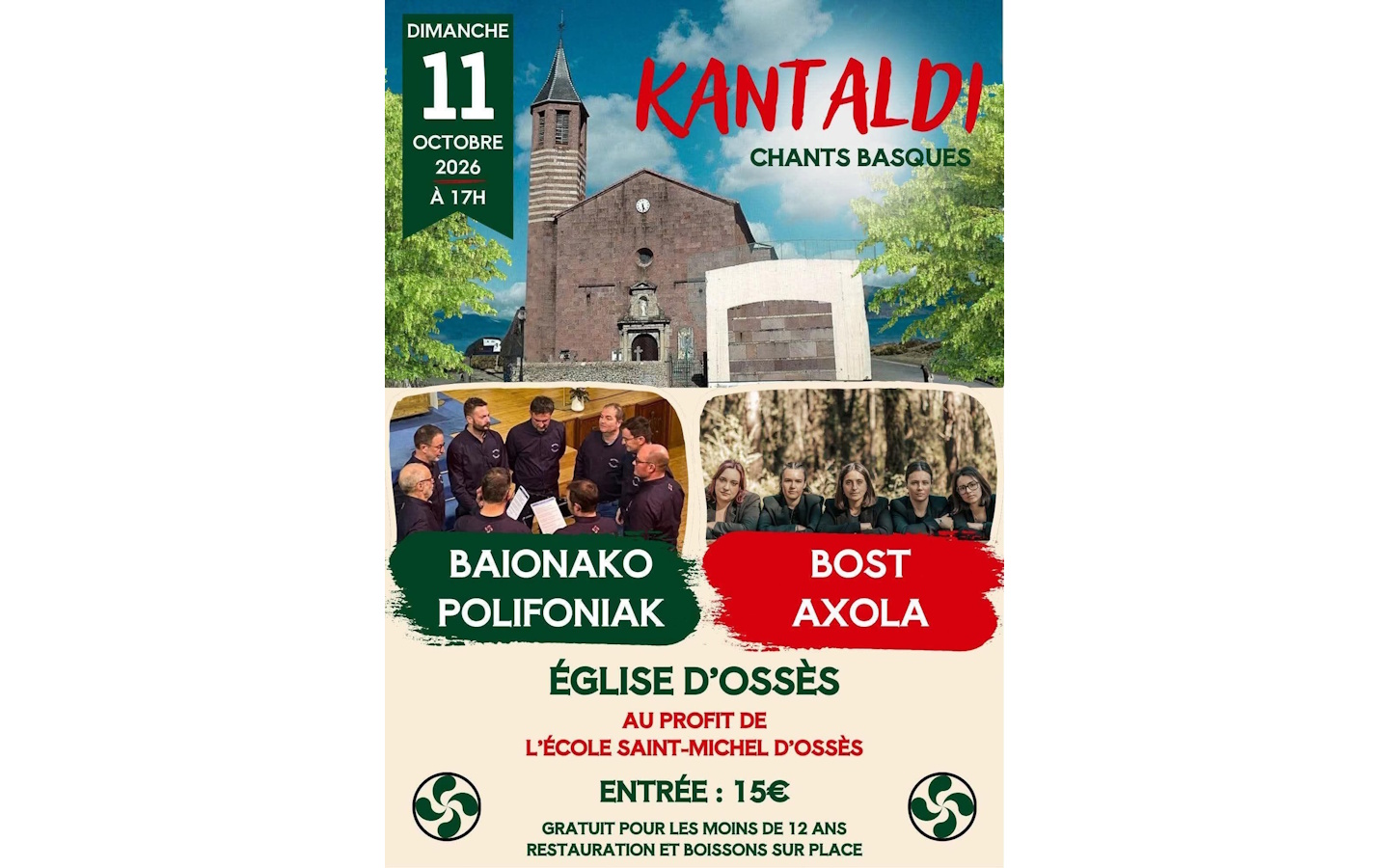 Kantaldi : chants basques : Baionako Polifoniak et Bost Axola