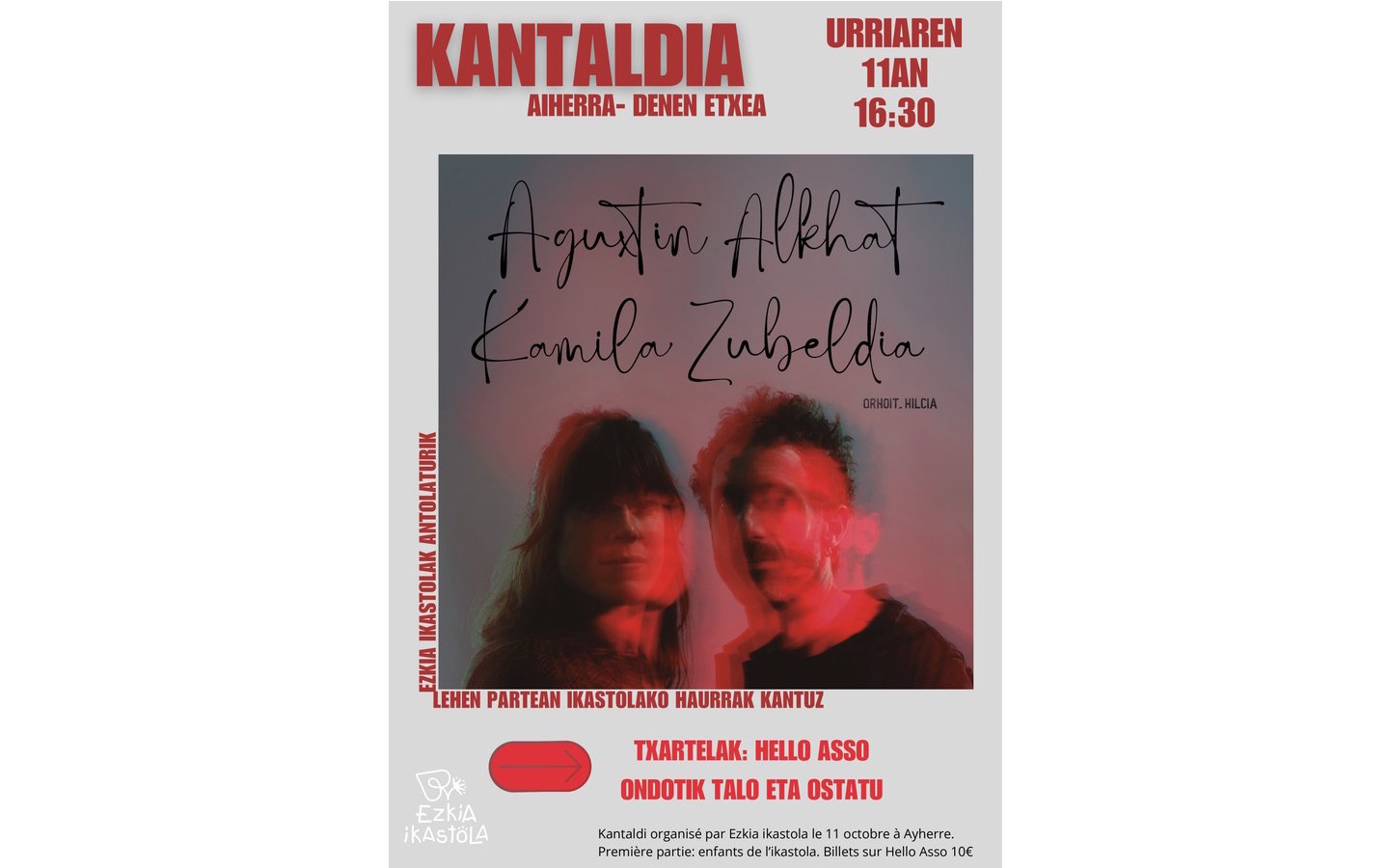 Concert Aguxtin Alkhat et Kamila Zubeldia