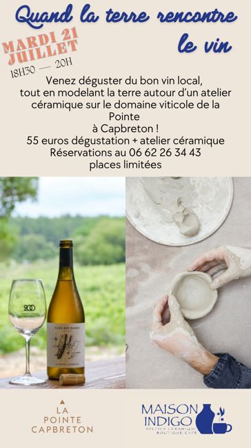 Du vin, de la céramique et des copains