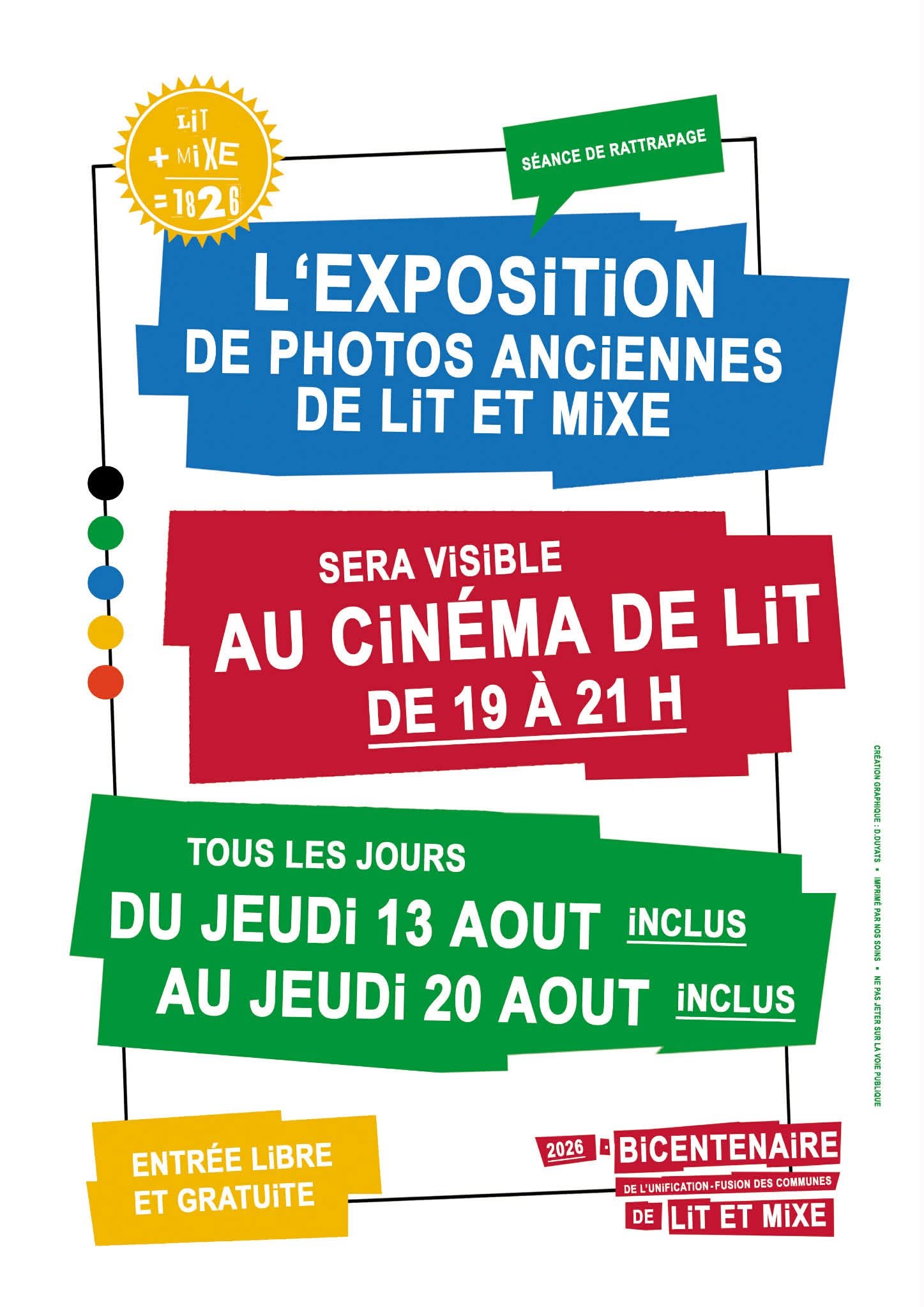 Exposition de photos anciennes de Lit et Mixe