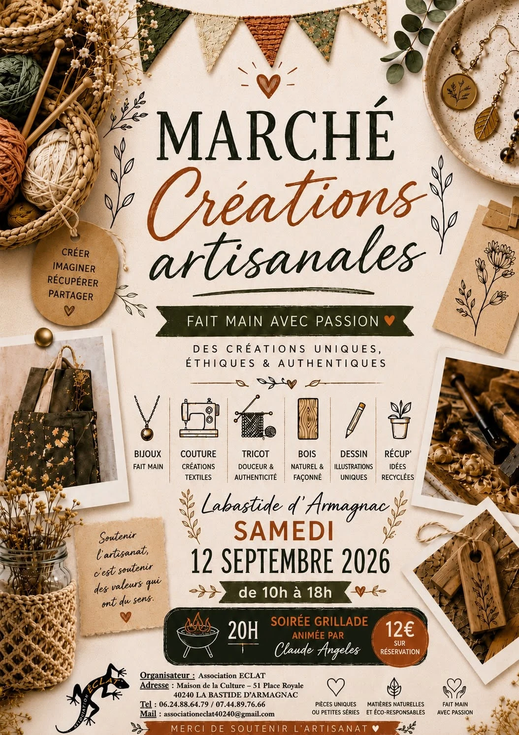 Marché de créations artisanales