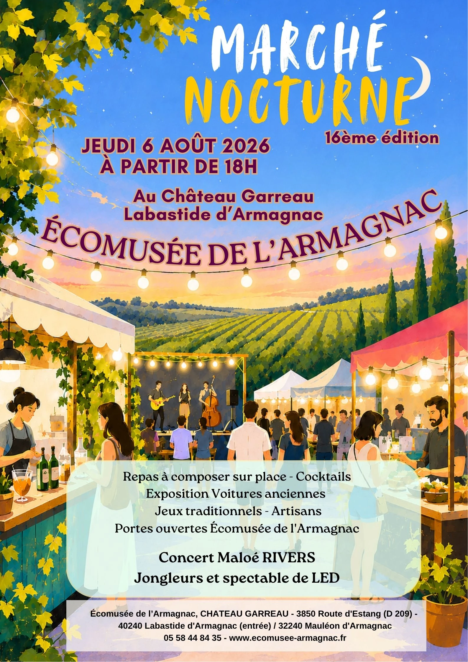 Marché Nocturne au Château Garreau