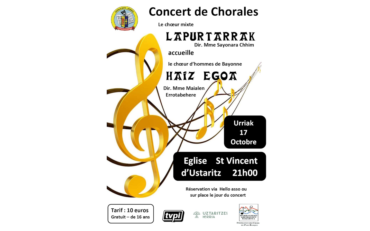 Lapurtarrak et le choeur Haiz Egoa en concert