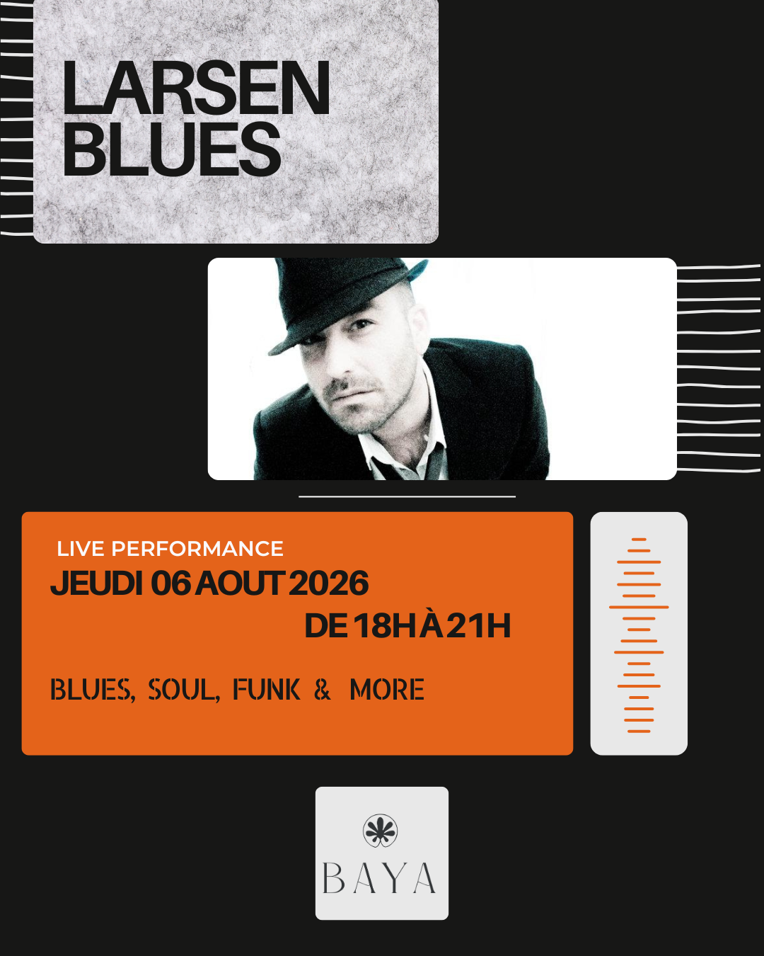 Larsen Blues en live au Baya