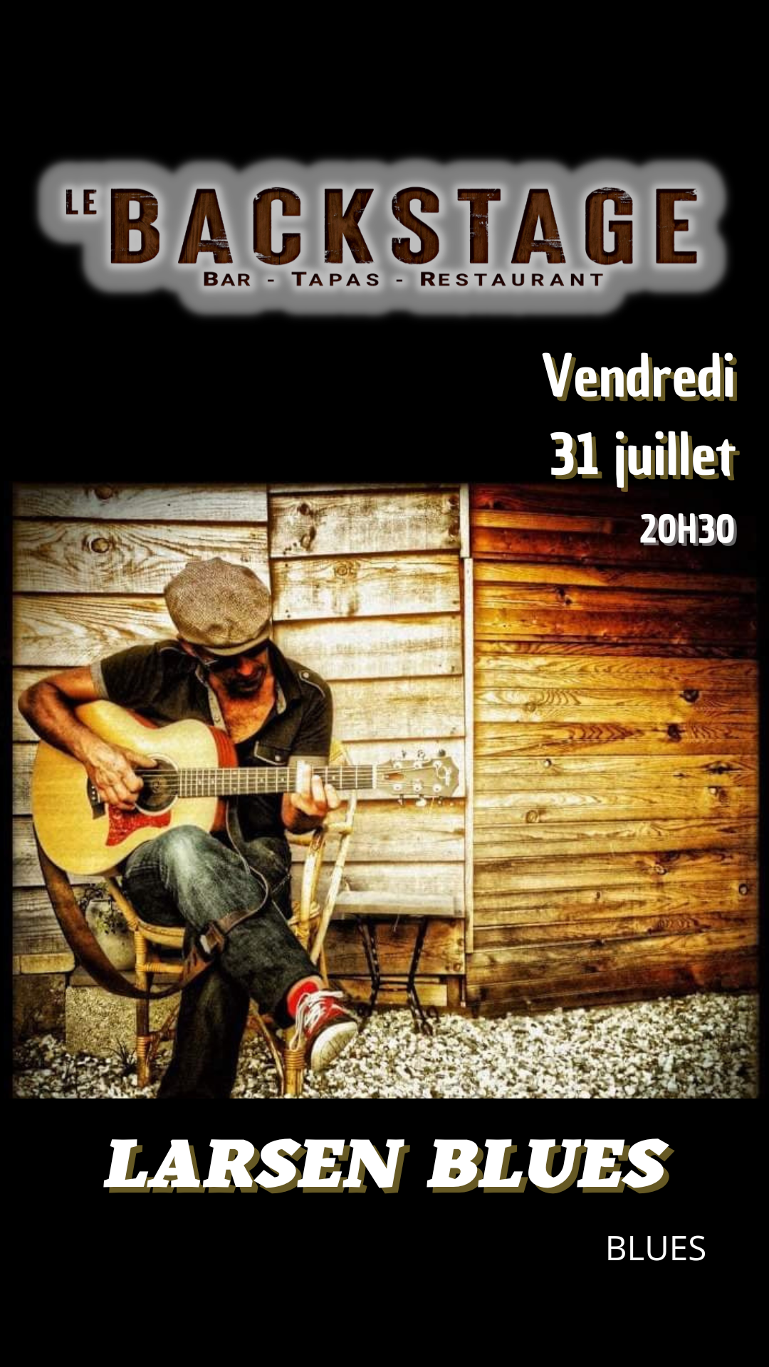 Concert Larsen blues au Backstage