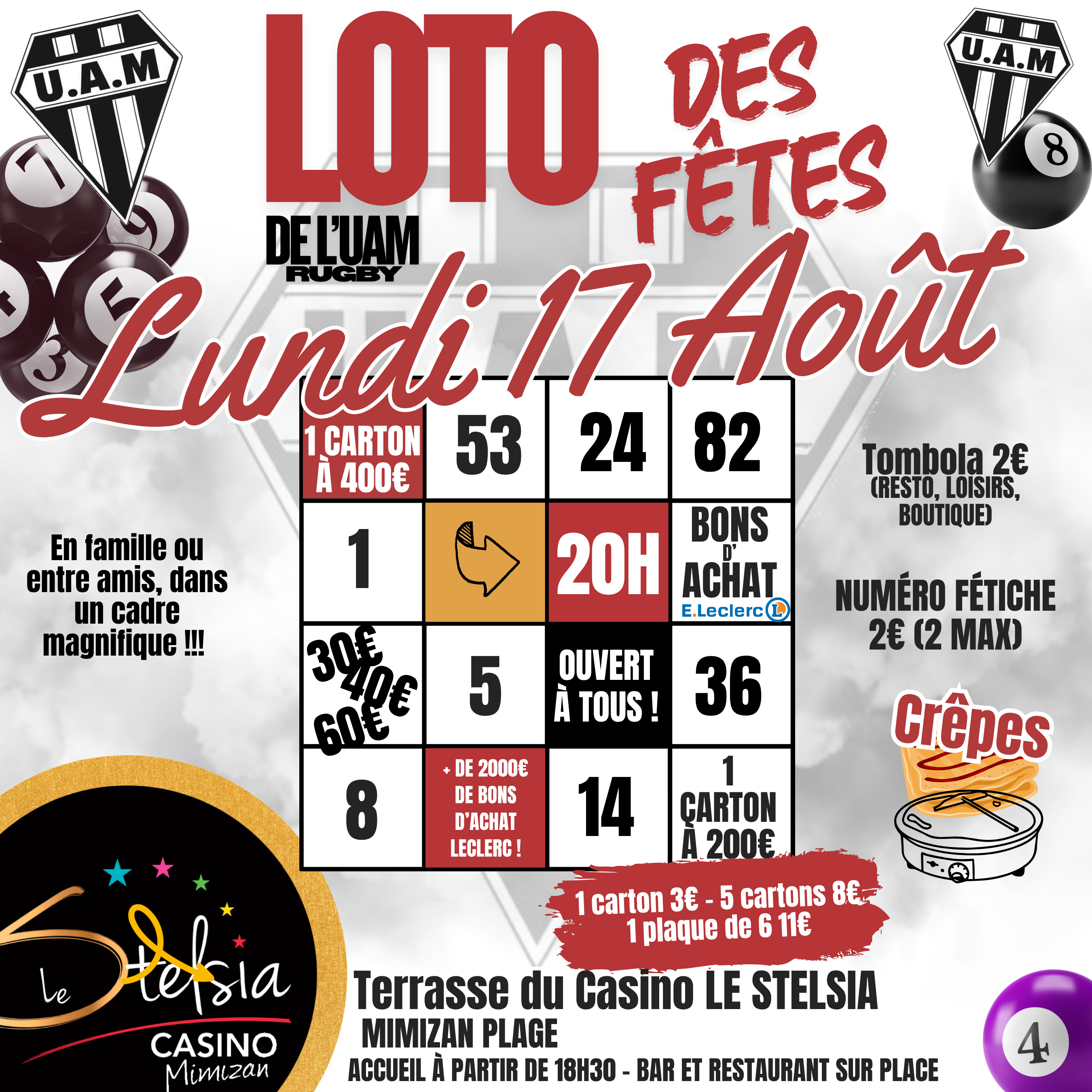 LOTO des Fêtes de l’UAM Rugby